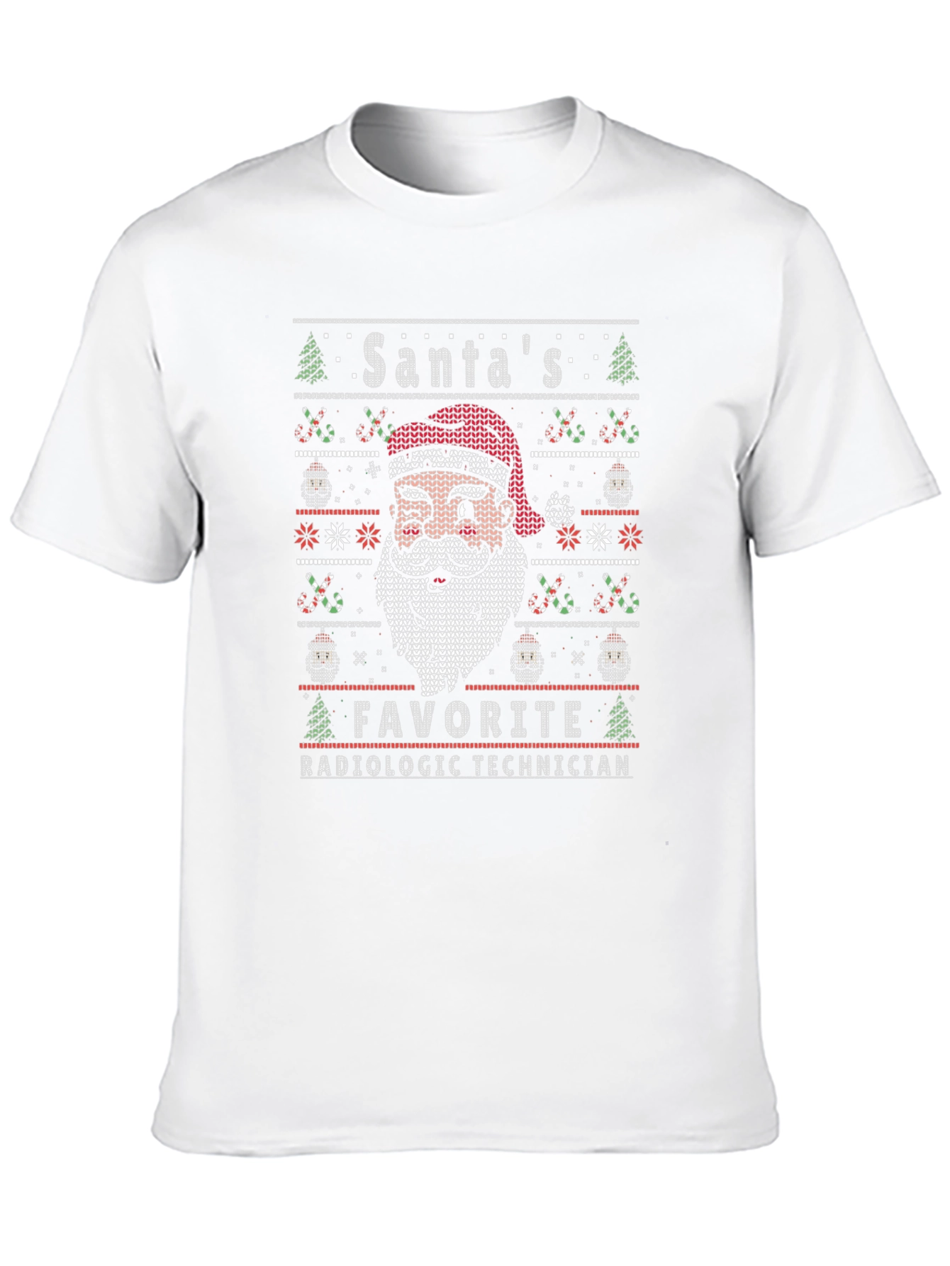 Santas Favorite Radiologic Tech Ugly Christmas Sweater T-Shirt