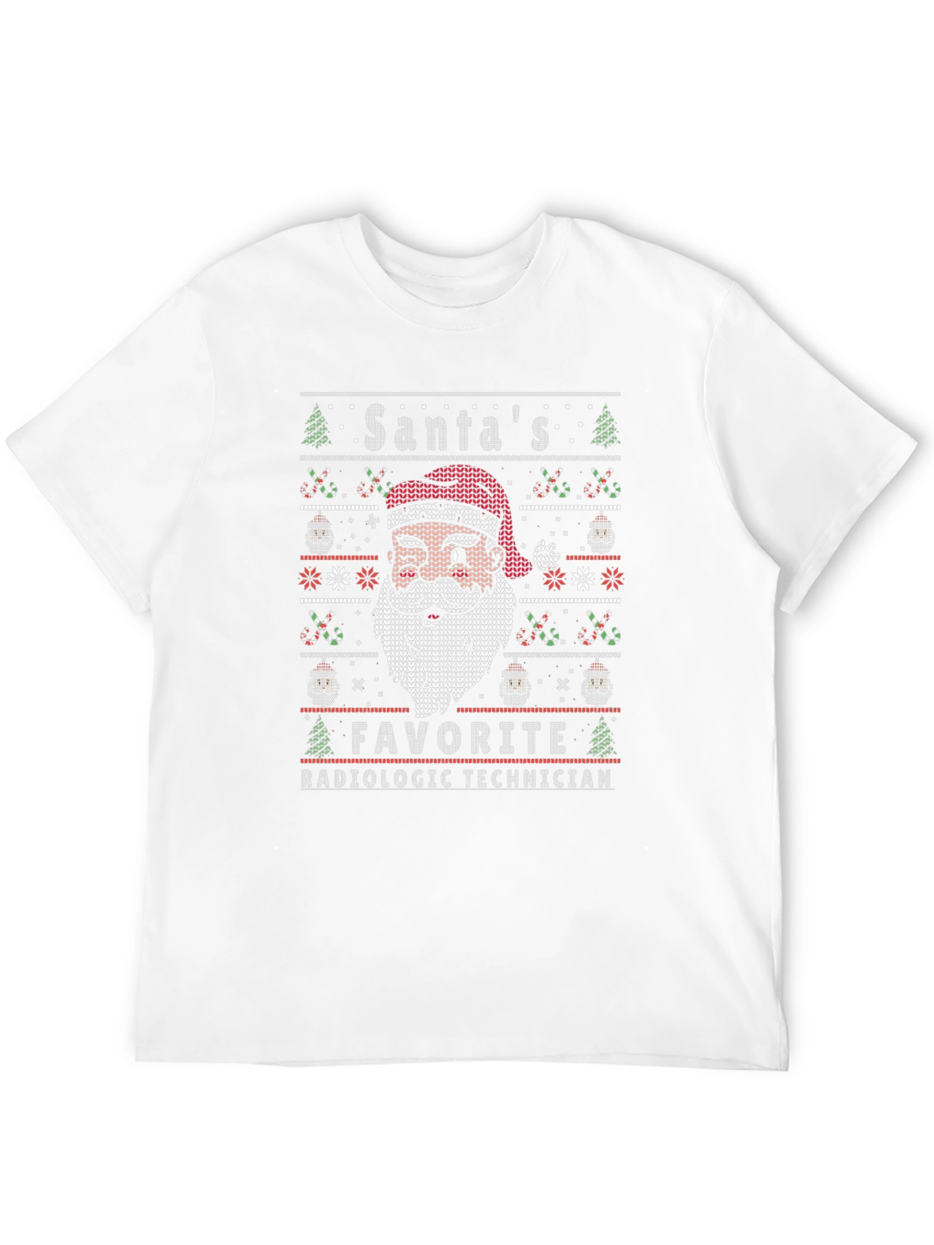 Santas Favorite Radiologic Tech Ugly Christmas Sweater T-Shirt