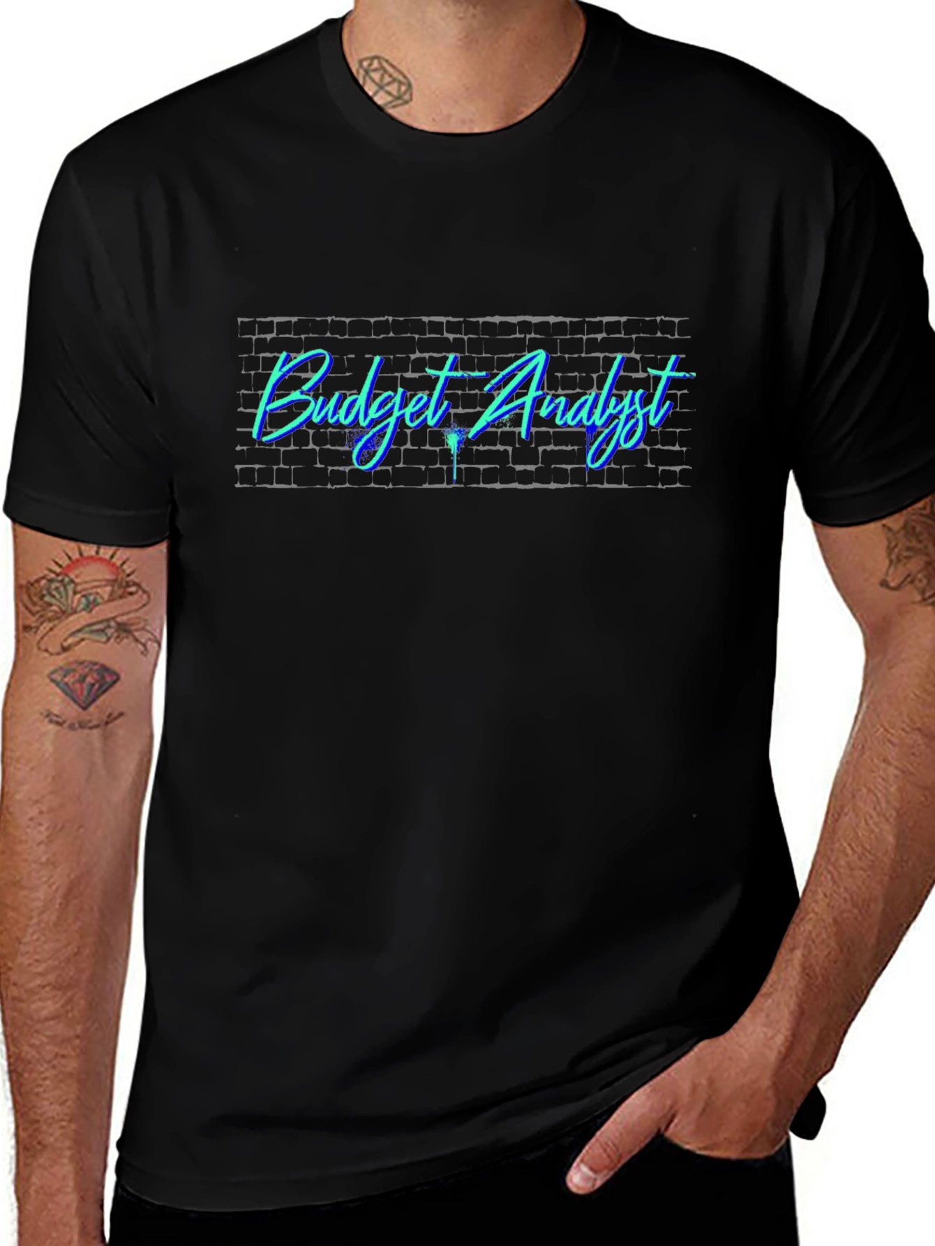 Budget Analyst Tee - Cool Brick Design