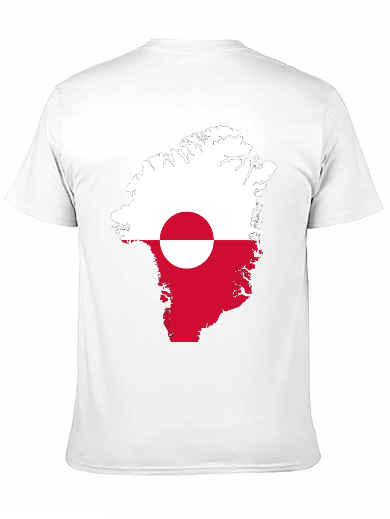 Greenland Flag Map T-Shirt