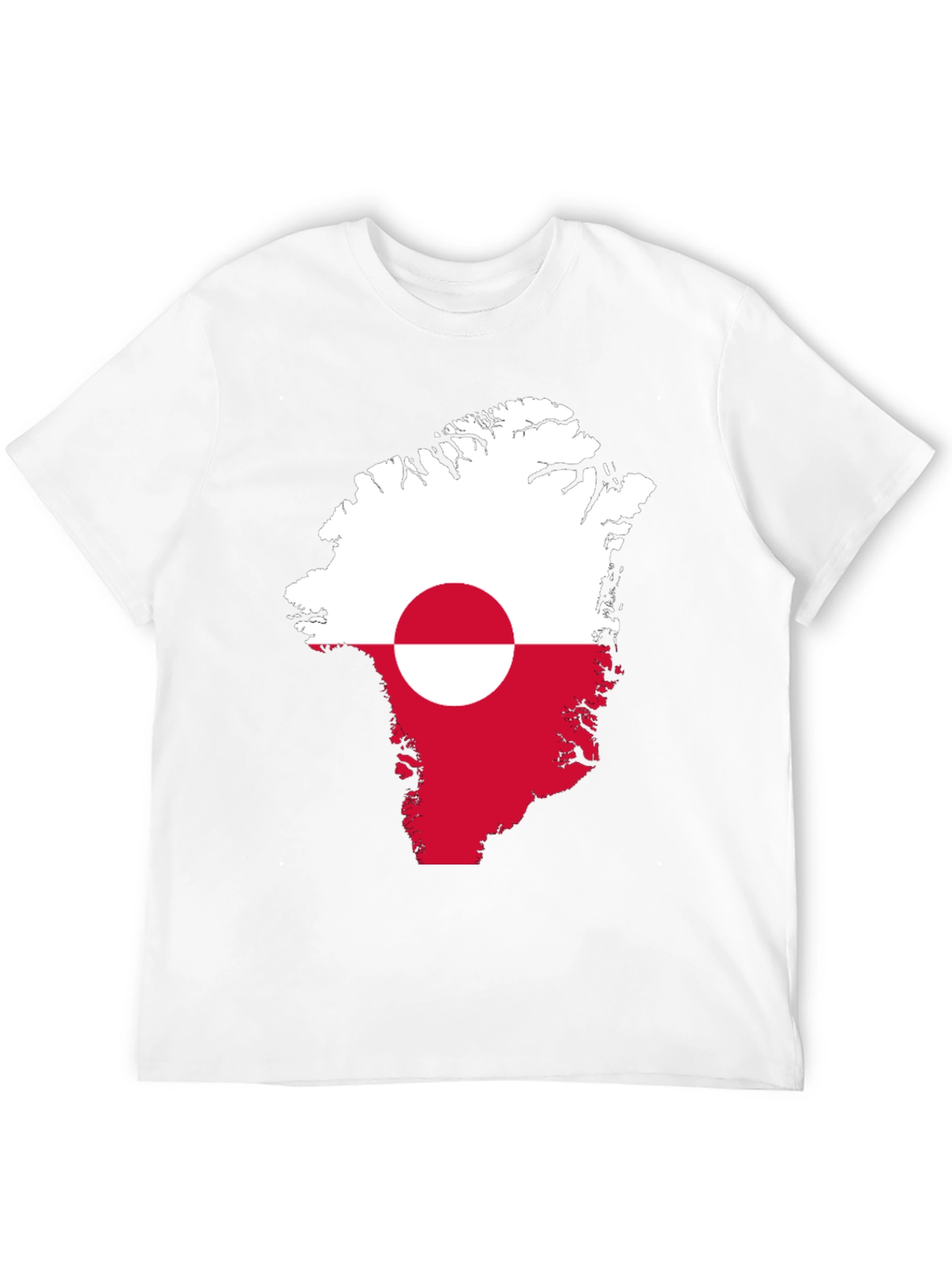 Greenland Flag Map T-Shirt