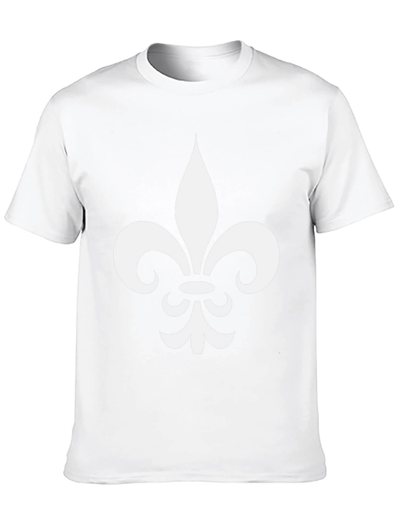 Fleur-de-Lis Graphic Tee - Casual Black T-Shirt
