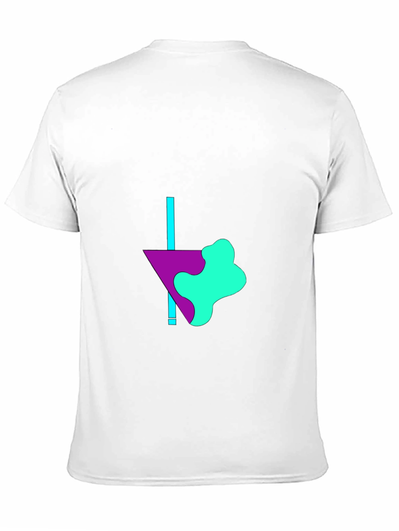 Abstract Graphic Print Mens Black T-Shirt