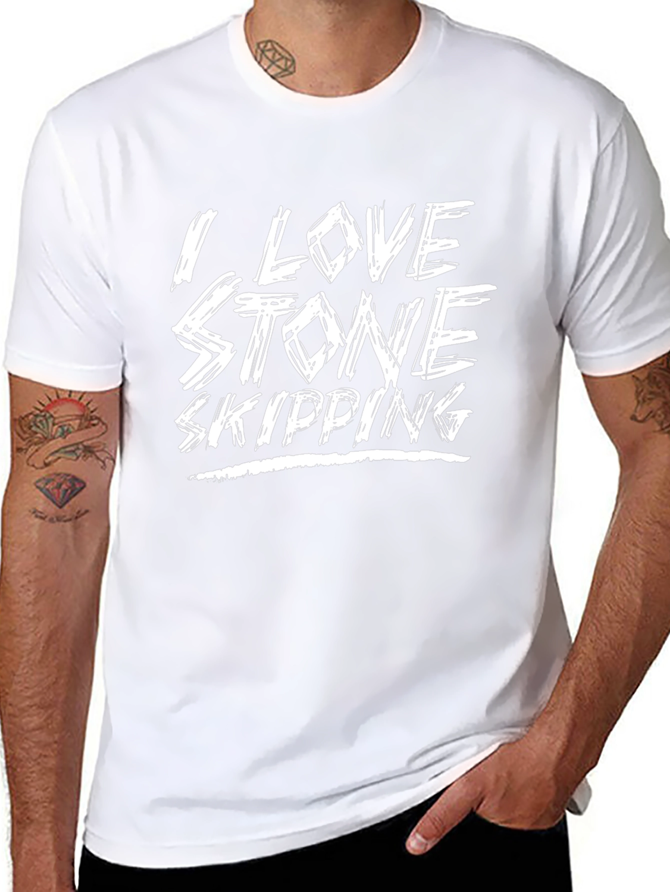 Stone Skipping T-Shirt - I Love Stone Skipping Tee