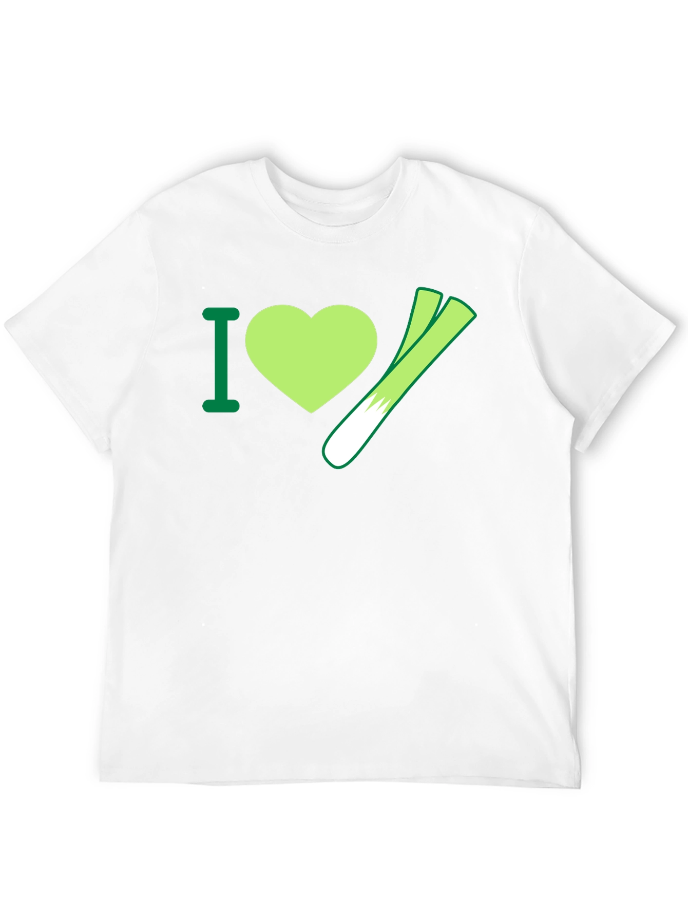 I Heart Leeks T-Shirt - Vegetable Lover Tee
