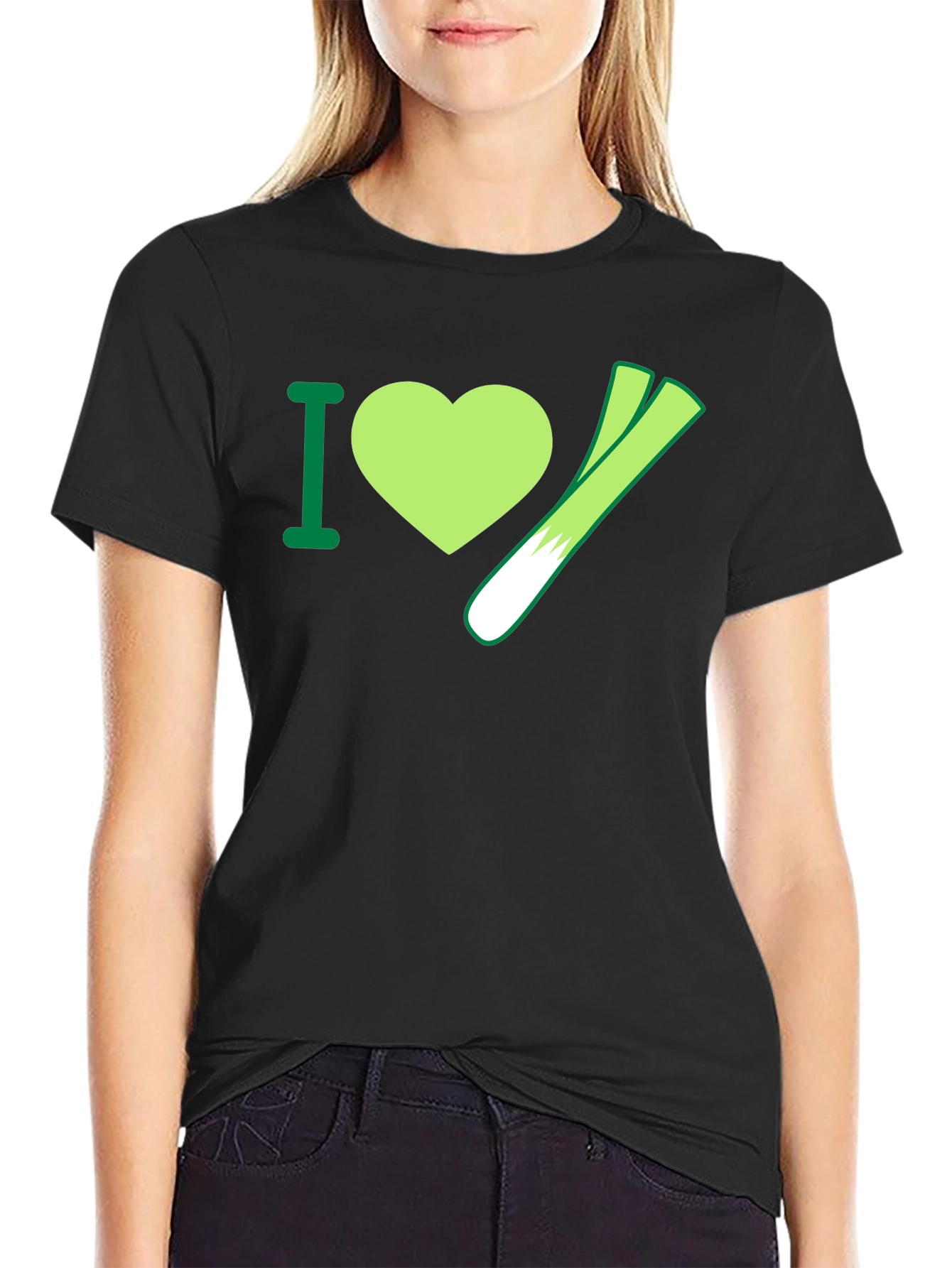 I Heart Leeks T-Shirt - Vegetable Lover Tee