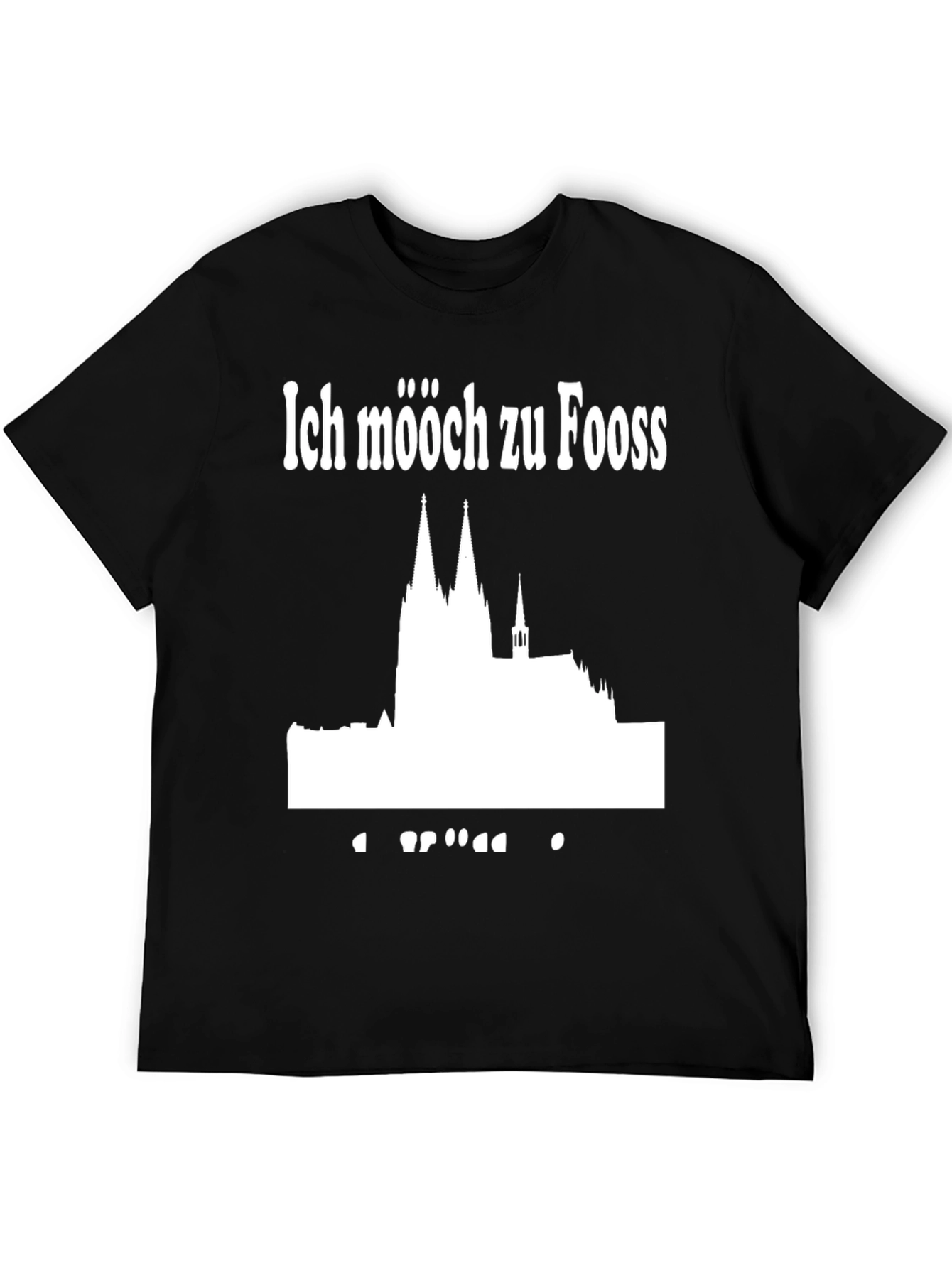 Ich Mööch Zu Fooss Black T-Shirt