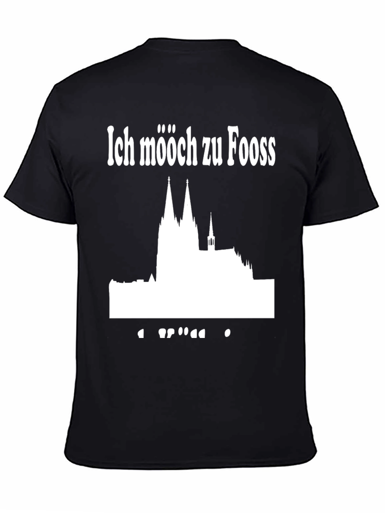 Ich Mööch Zu Fooss Black T-Shirt