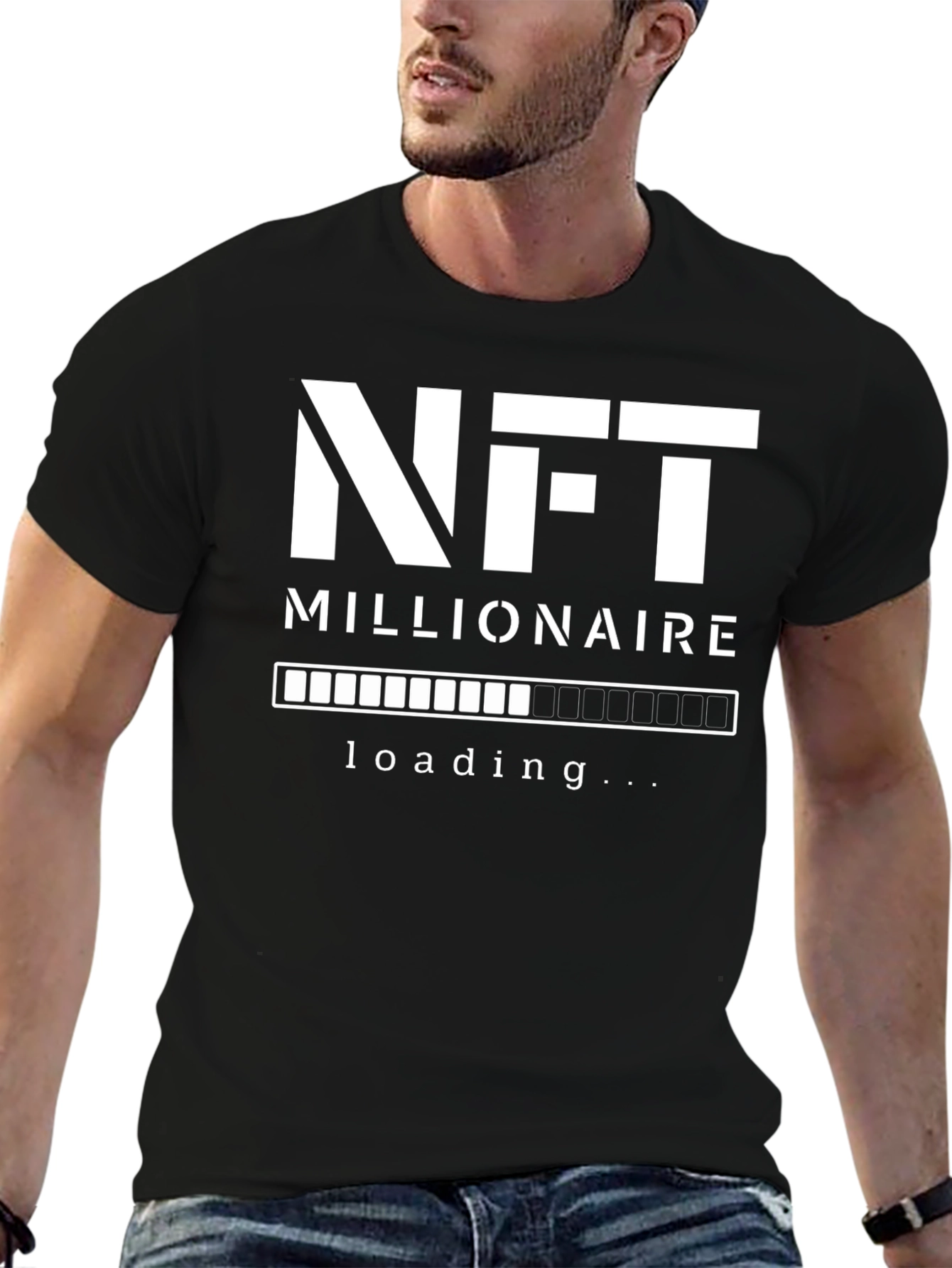 NFT Millionaire Loading Black T-Shirt