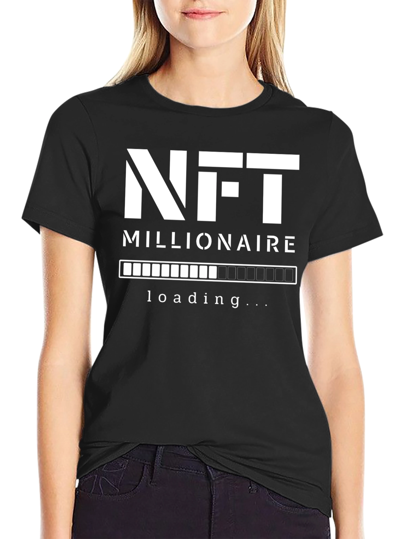NFT Millionaire Loading Black T-Shirt