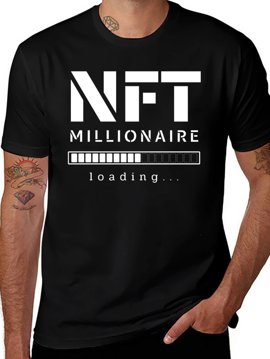 NFT Millionaire Loading Black T-Shirt