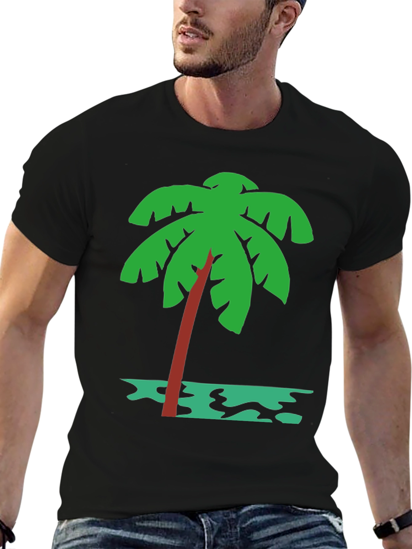 Tropical Palm Tree Graphic T-Shirt