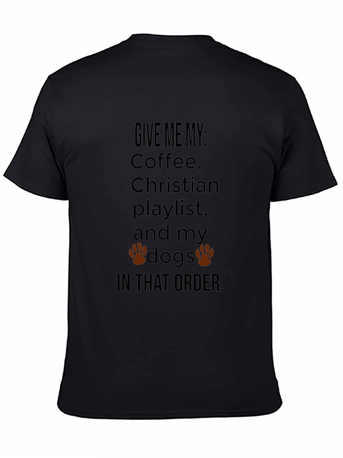 Coffee Christian Playlist and Dogs T-Shirt