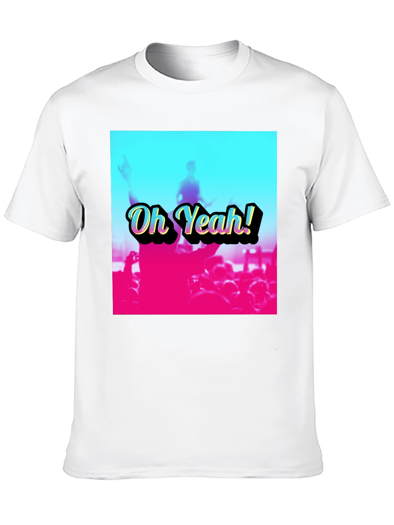 Oh Yeah! Crowd Graphic Tee - Black