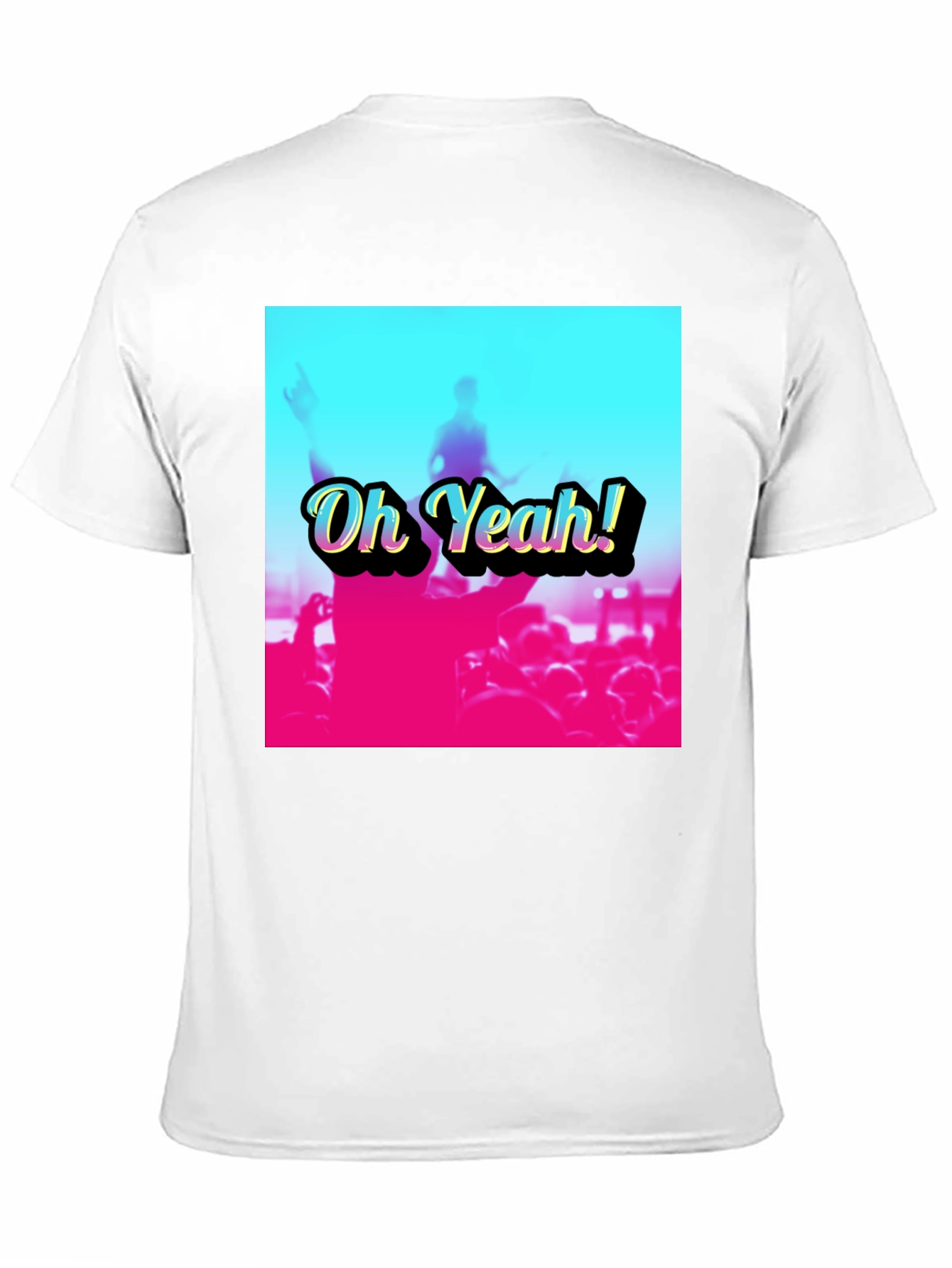 Oh Yeah! Crowd Graphic Tee - Black