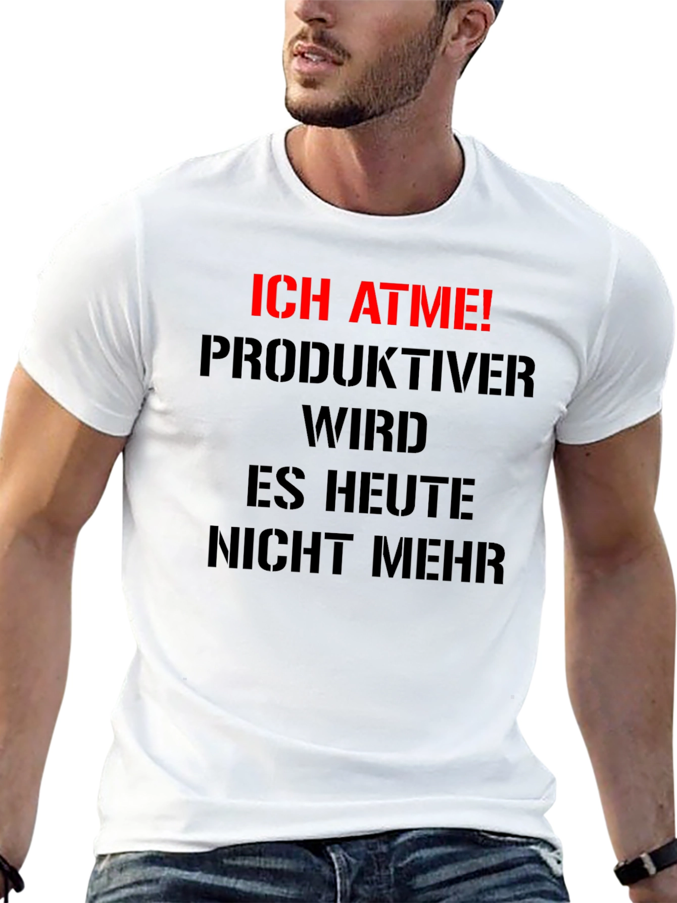 Ich Atme! Graphic Tee - Funny German Slogan T-Shirt