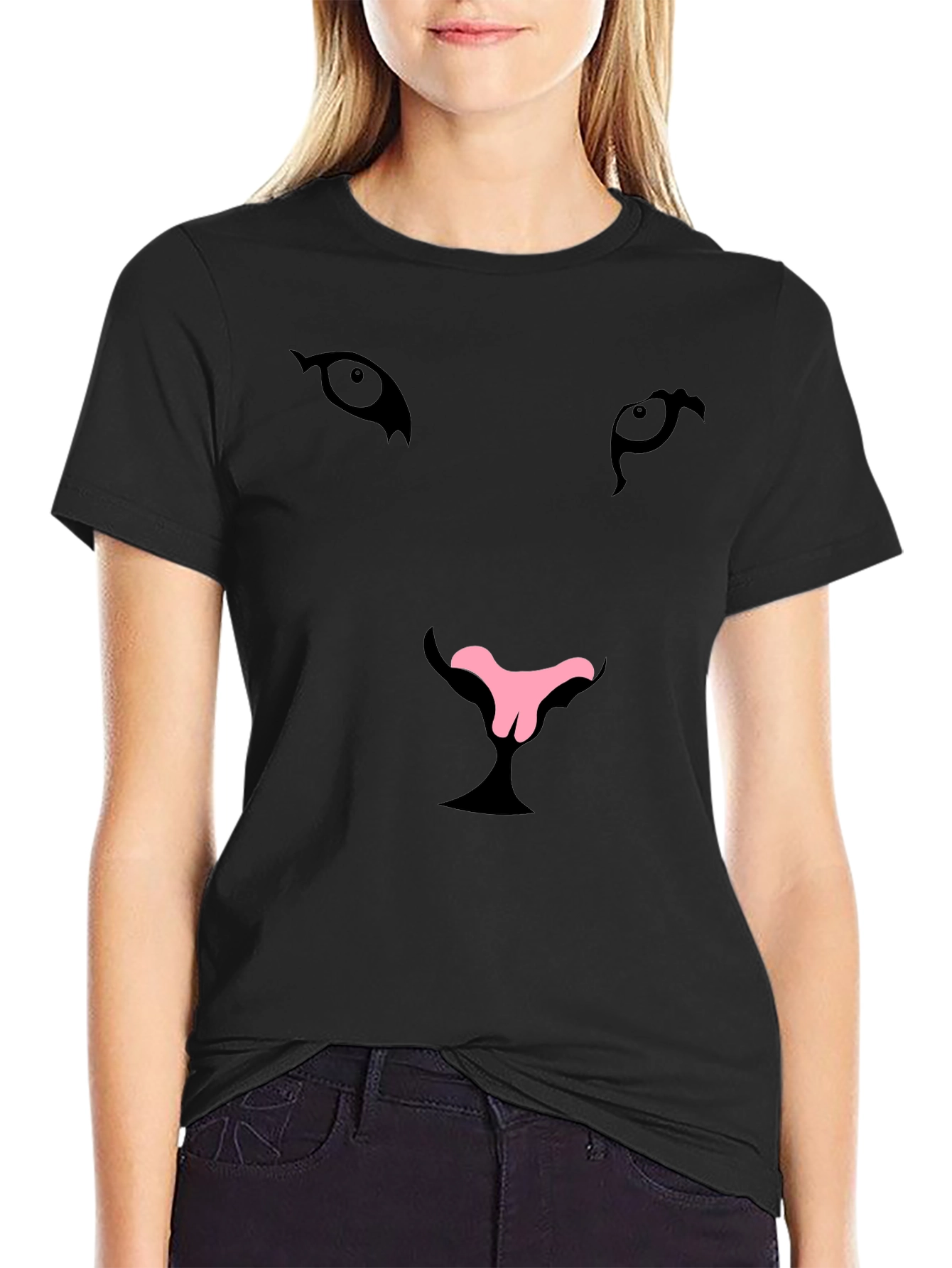 Cool Cat Face Graphic T-Shirt
