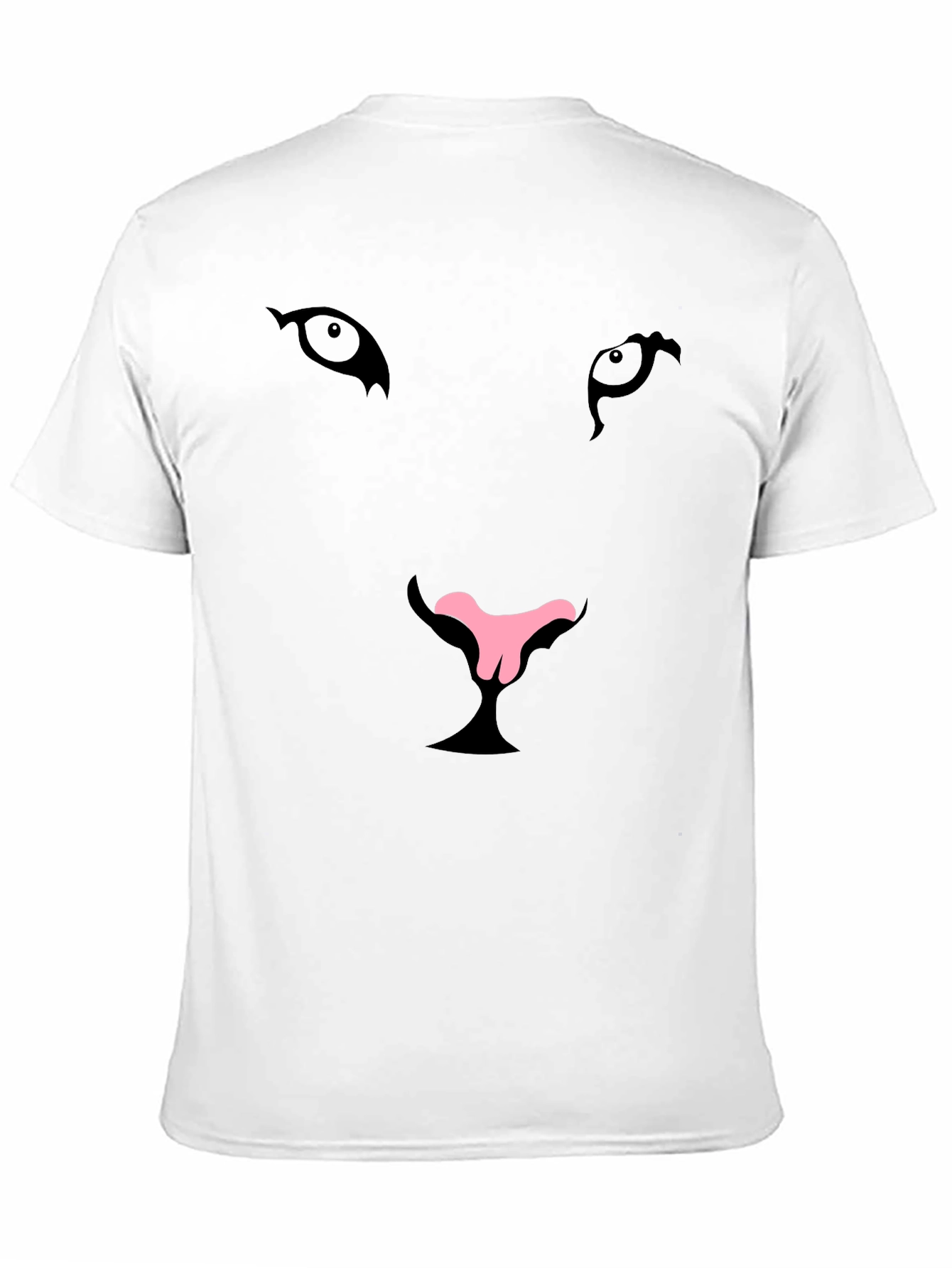 Cool Cat Face Graphic T-Shirt