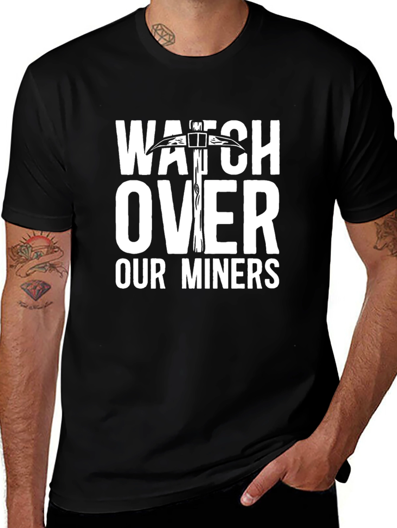 Watch Over Our Miners Black T-Shirt