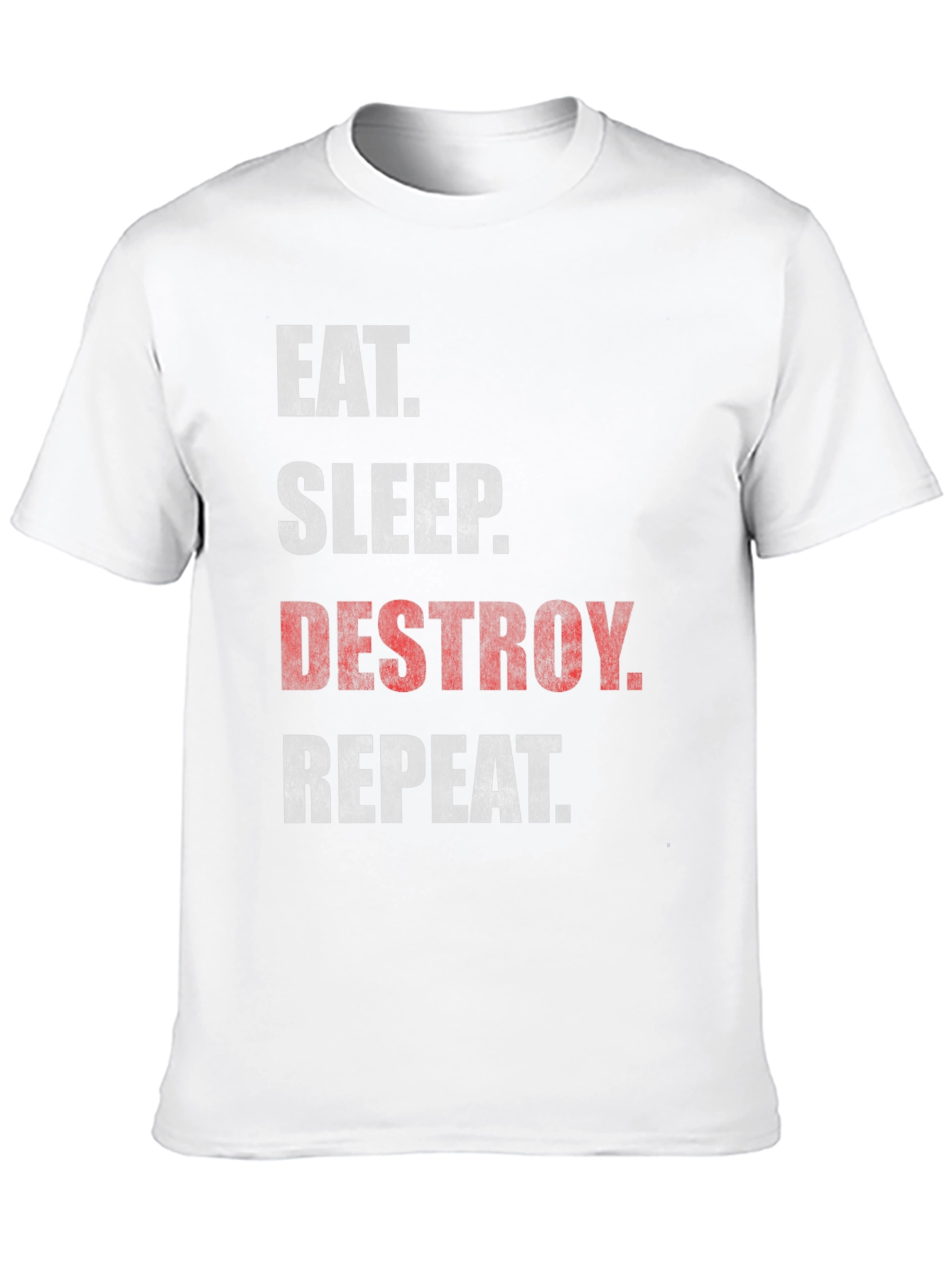 Eat Sleep Destroy Repeat Black Graphic Tee