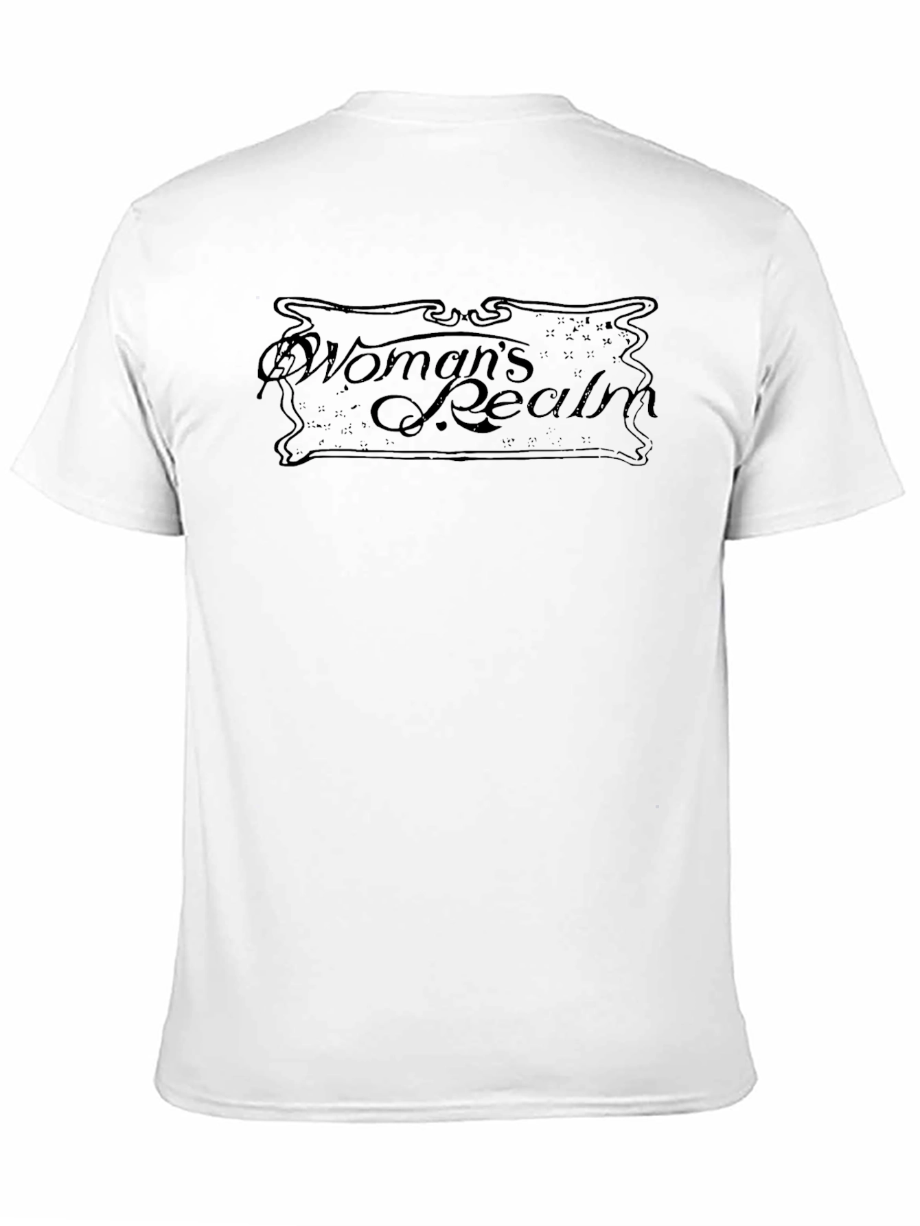 Womans Realm Black Graphic Tee