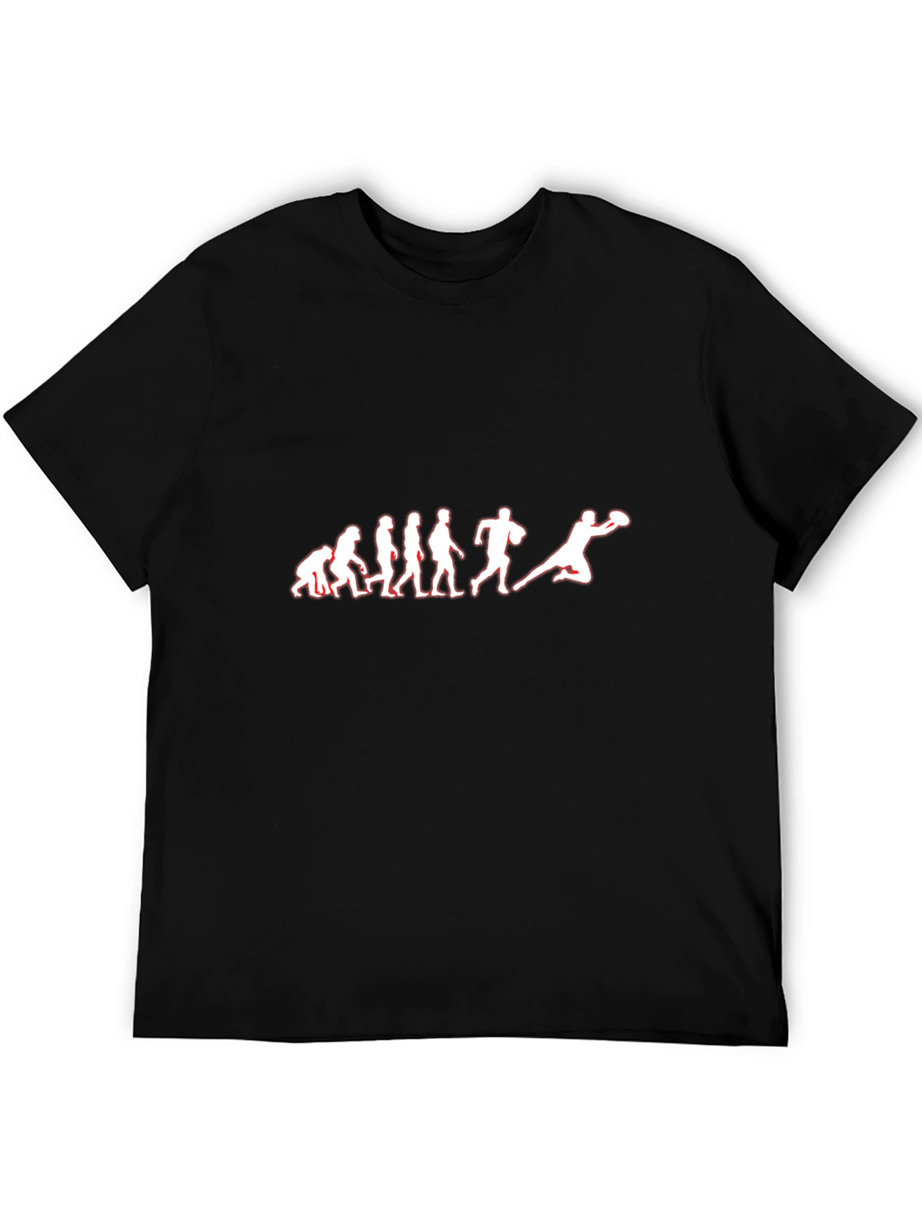 Evolution Football T-Shirt - Black Cotton