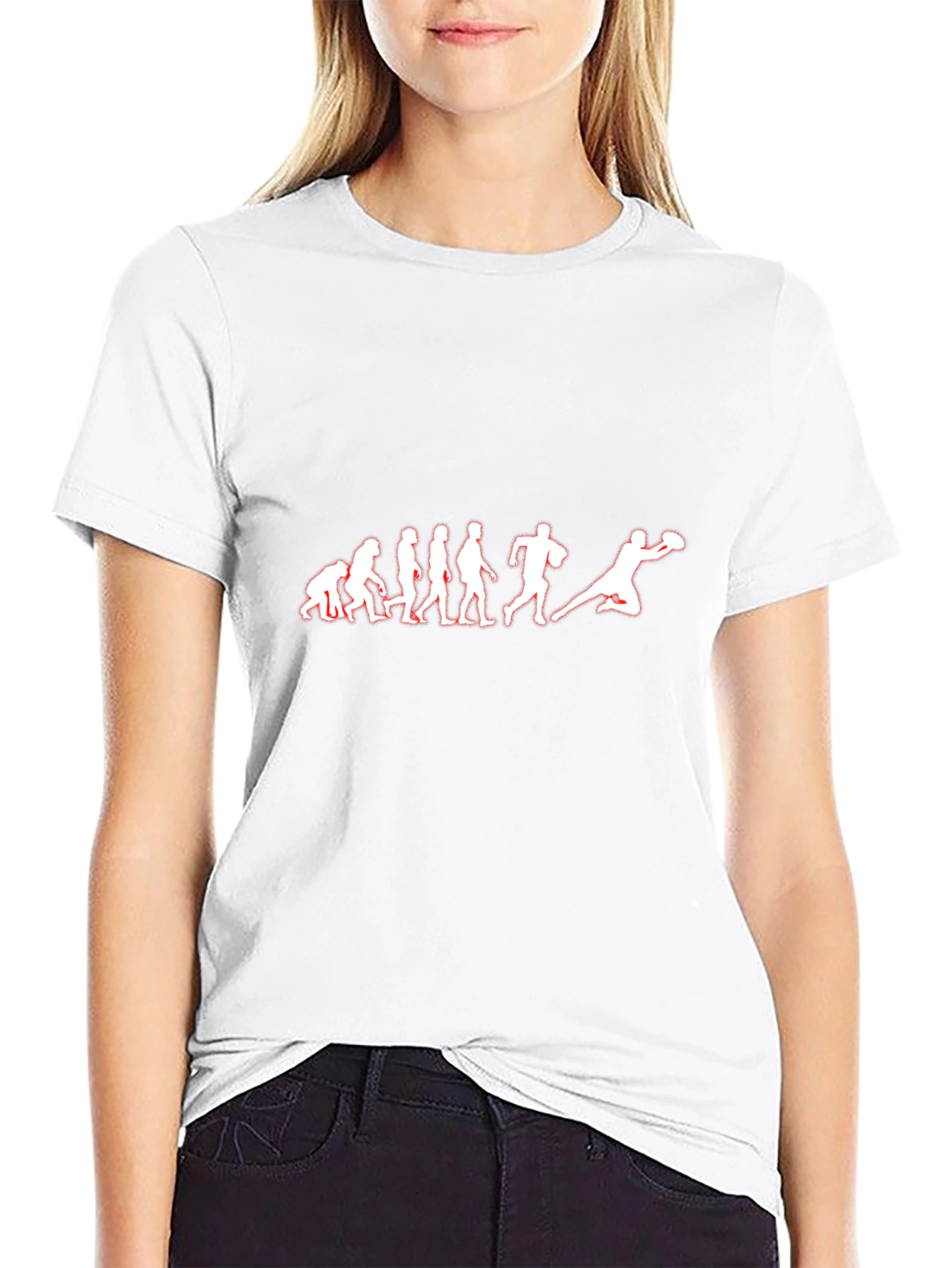 Evolution Football T-Shirt - Black Cotton