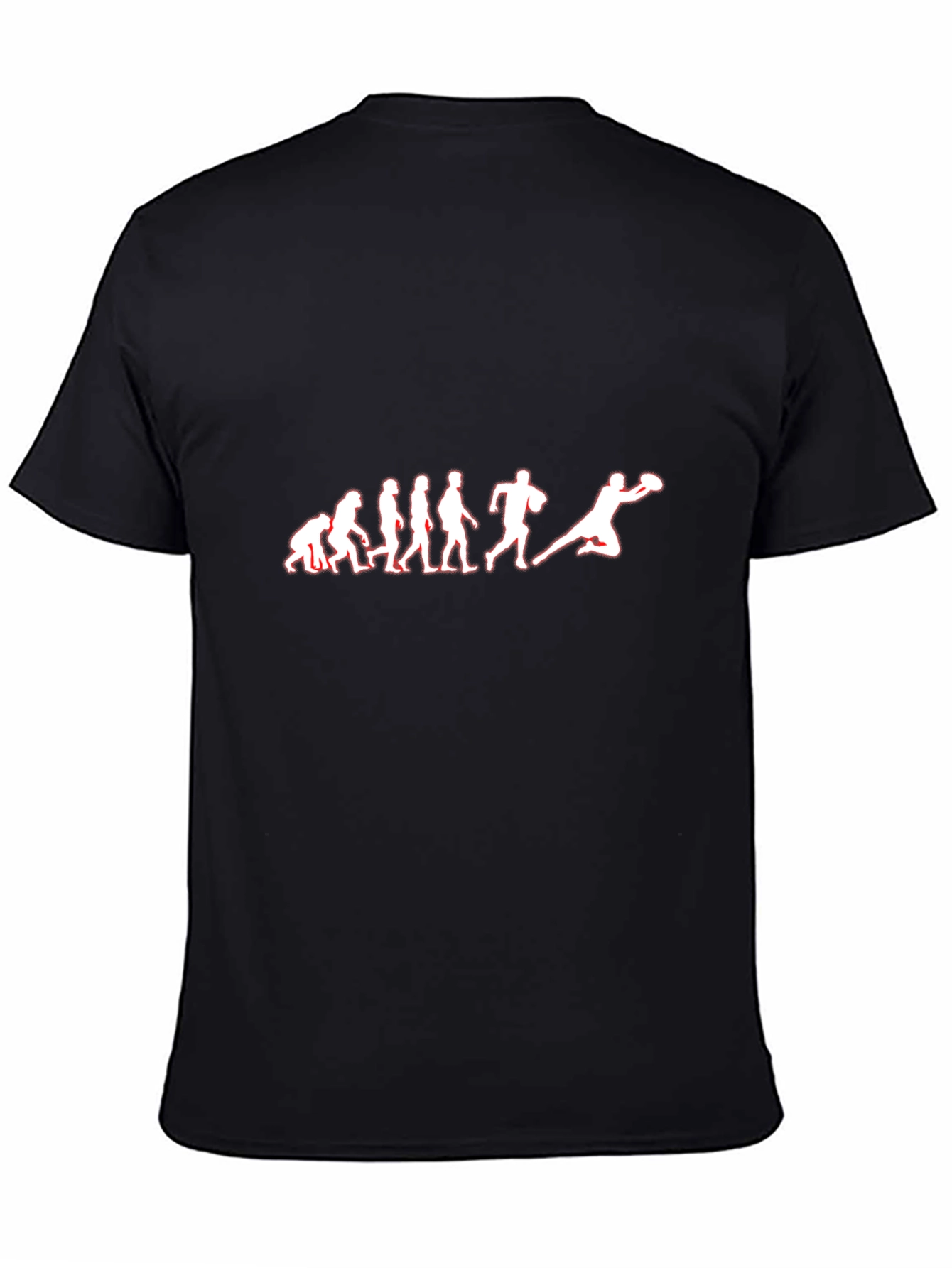 Evolution Football T-Shirt - Black Cotton