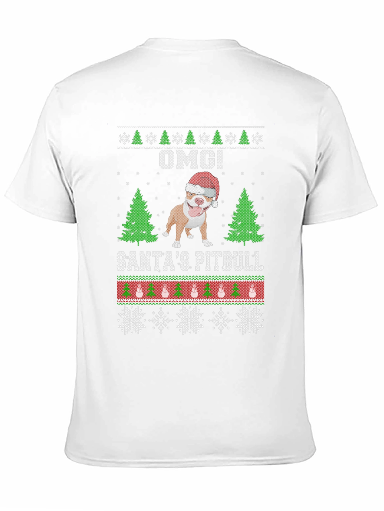 OMG! Santas Pitbull Christmas T-Shirt