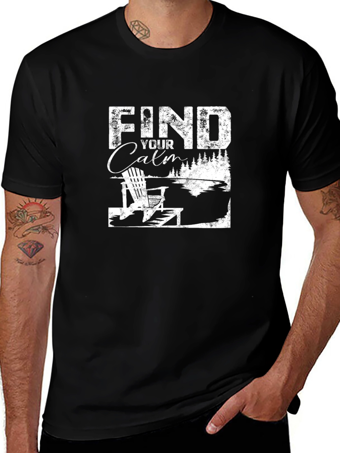 Find Your Calm Graphic Tee - Relaxation Shirt