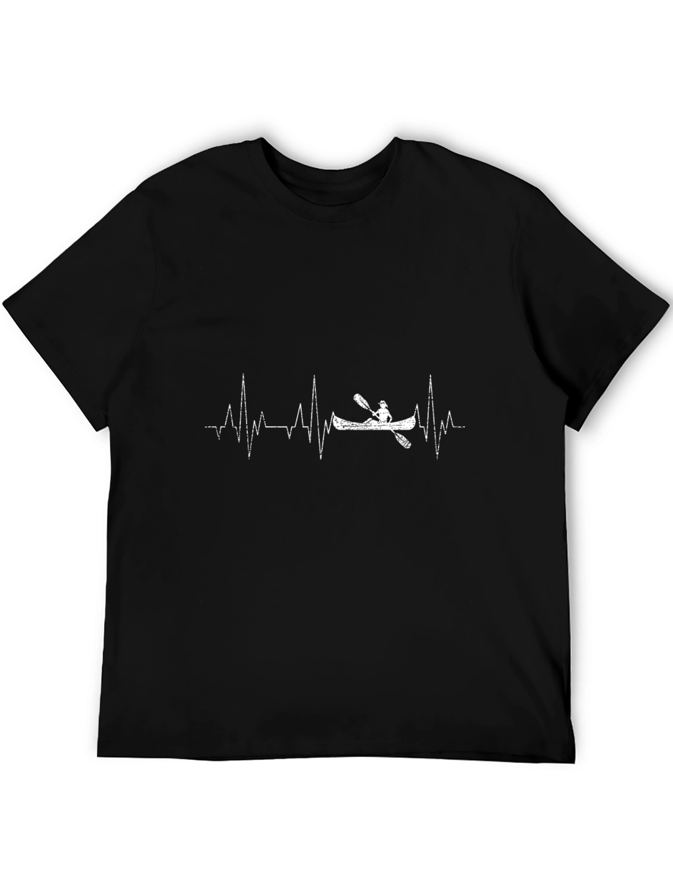 Heartbeat Kayak T-Shirt - Black