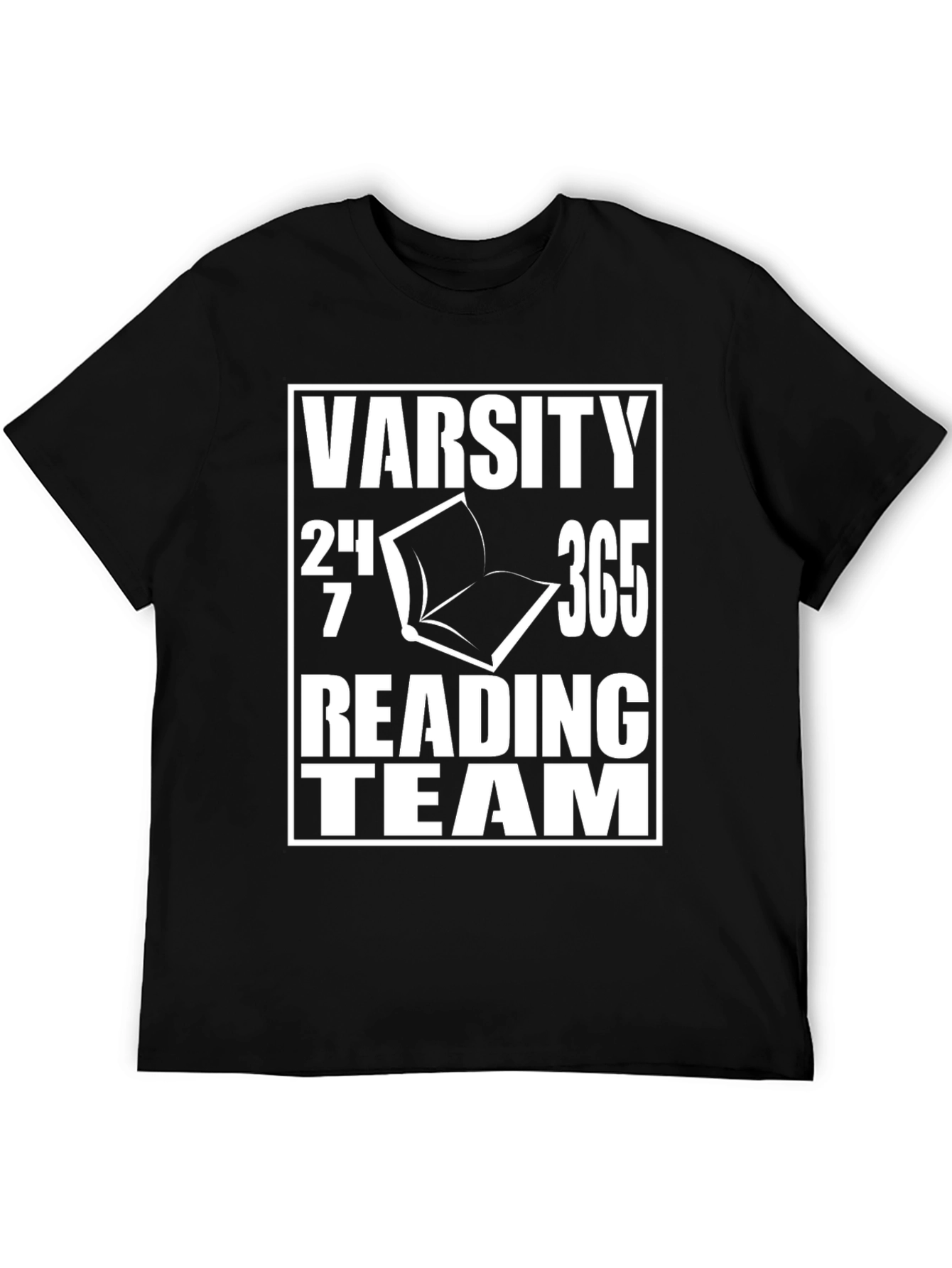 Varsity Reading Team T-Shirt - Black Cotton Tee