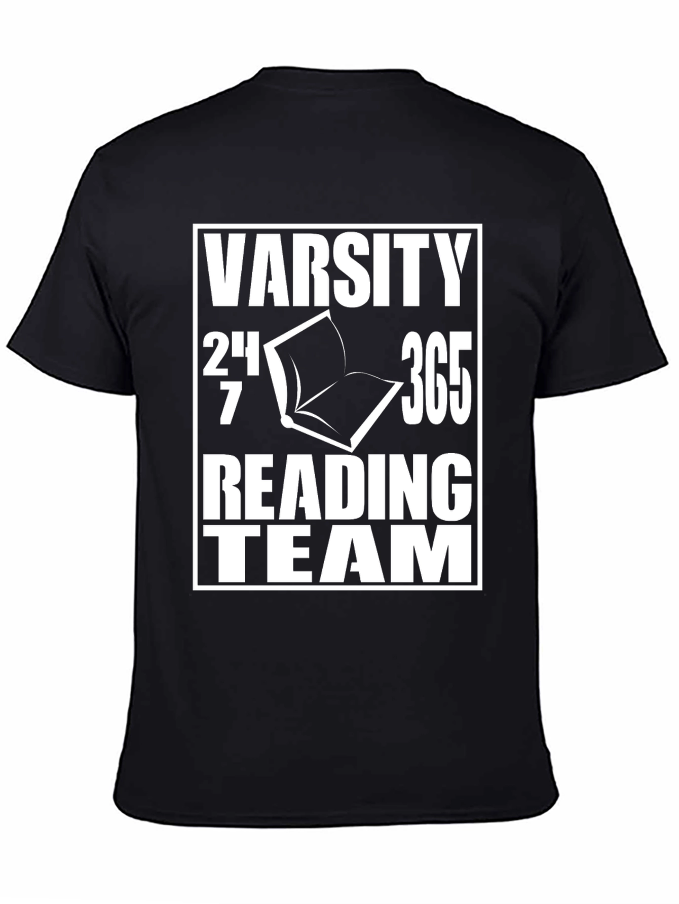 Varsity Reading Team T-Shirt - Black Cotton Tee