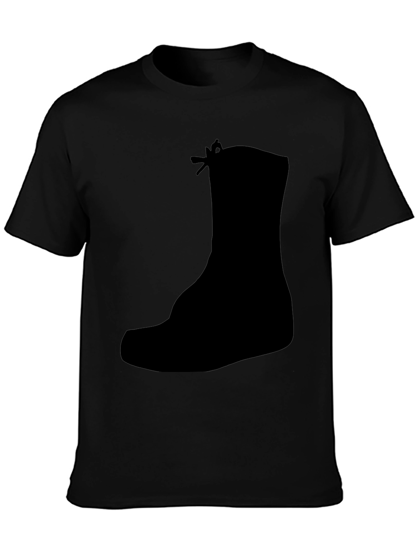 Black Boot Silhouette Graphic Tee