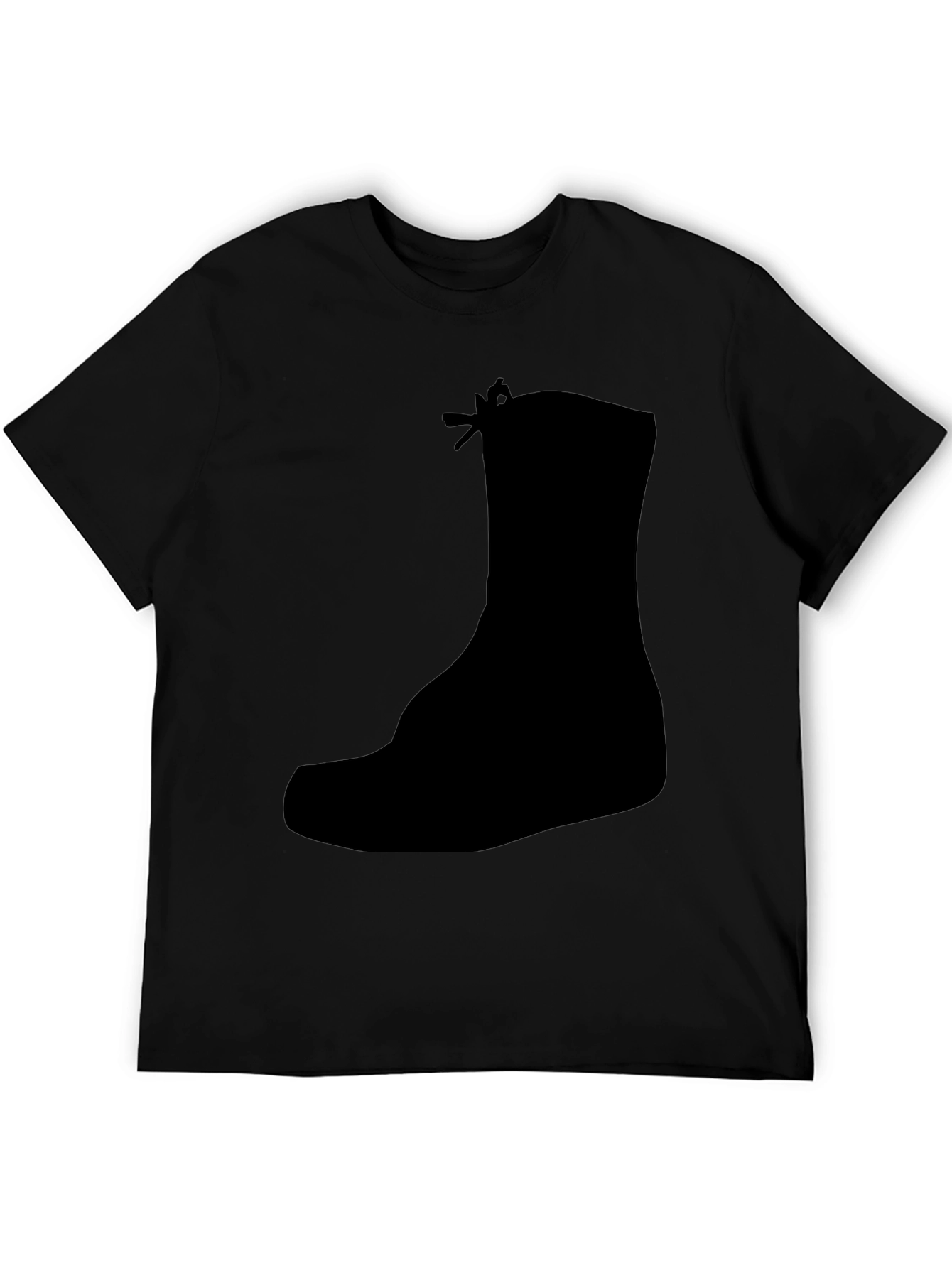Black Boot Silhouette Graphic Tee