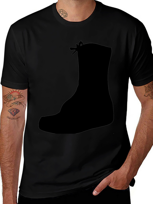 Black Boot Silhouette Graphic Tee
