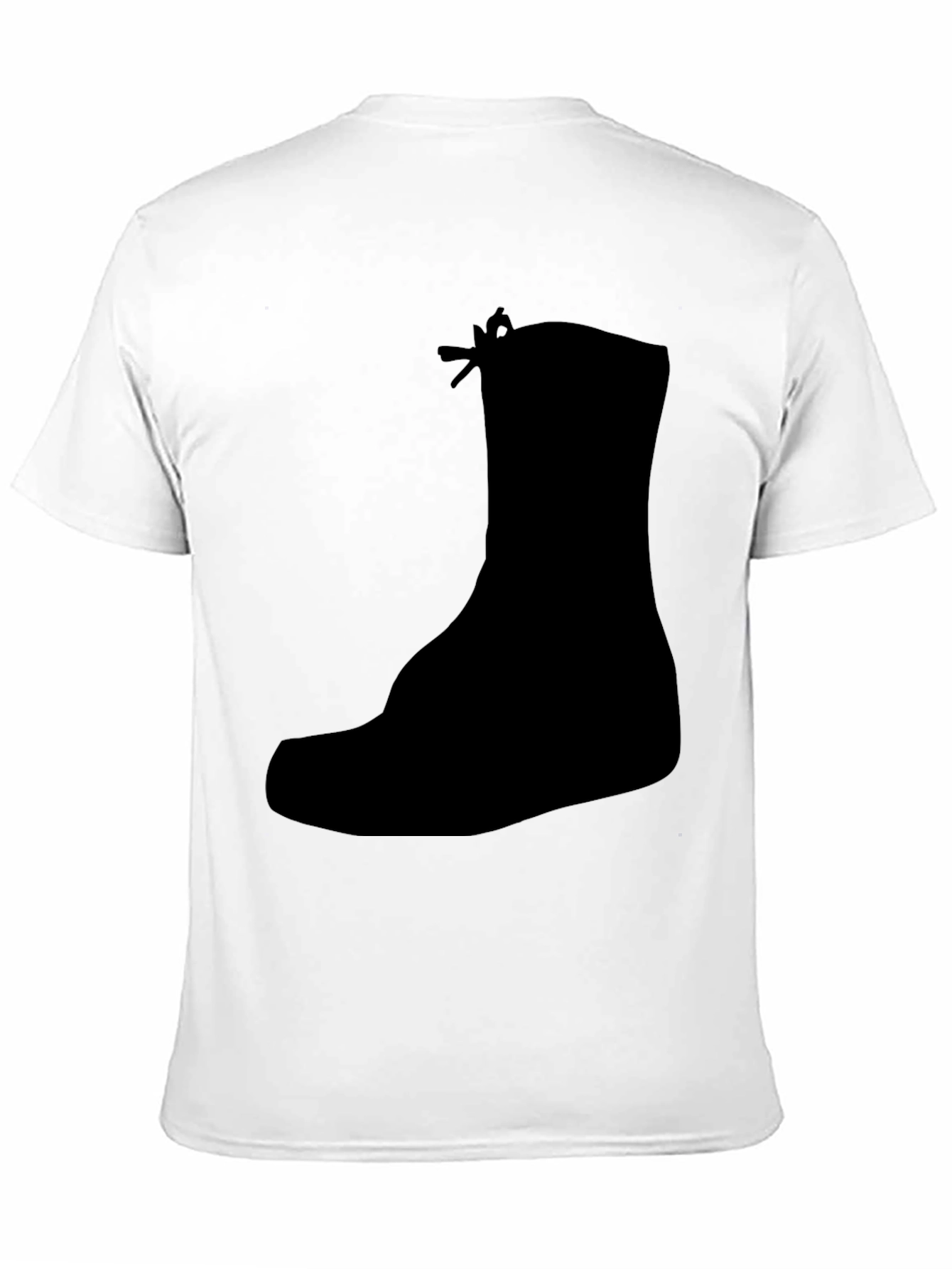 Black Boot Silhouette Graphic Tee