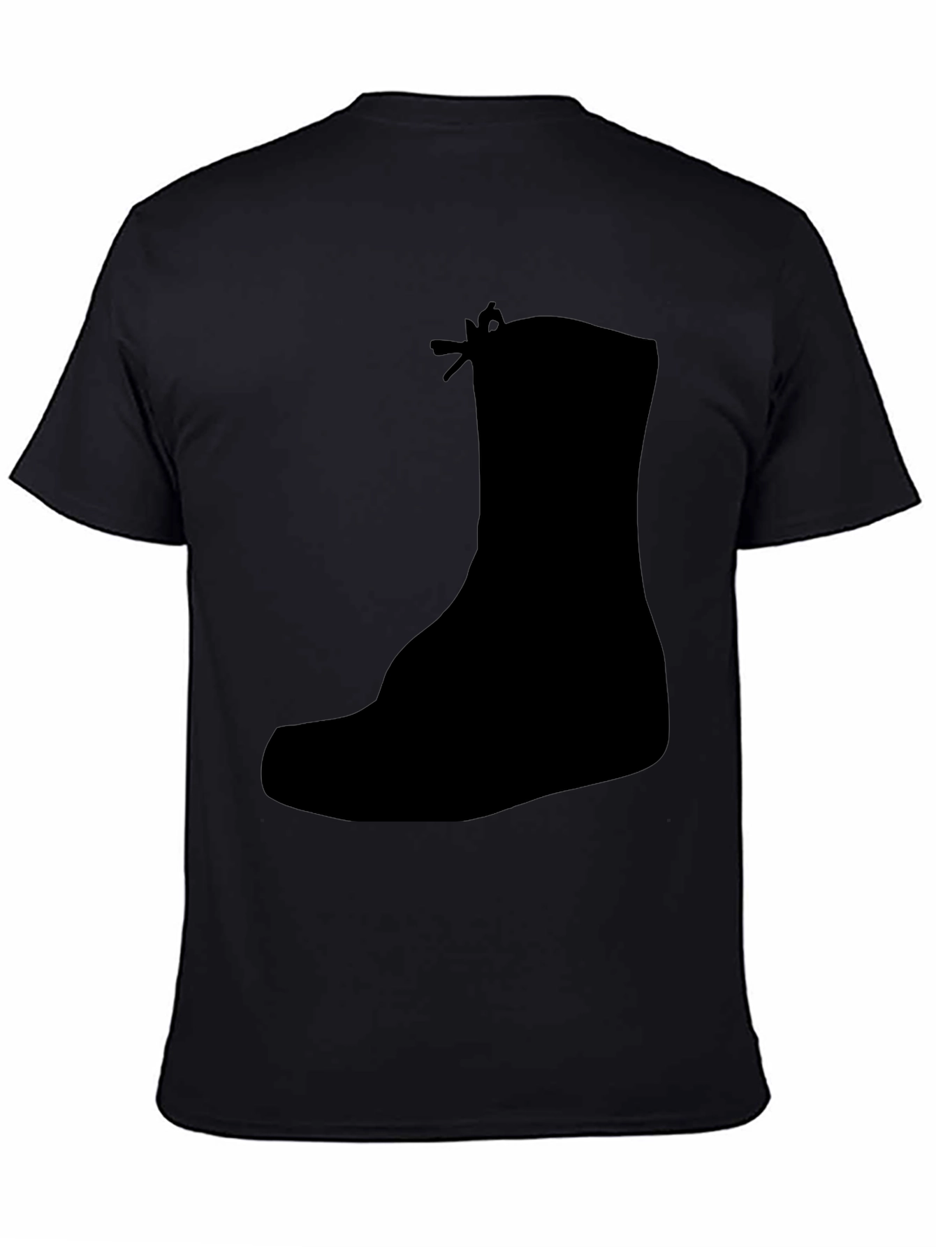 Black Boot Silhouette Graphic Tee