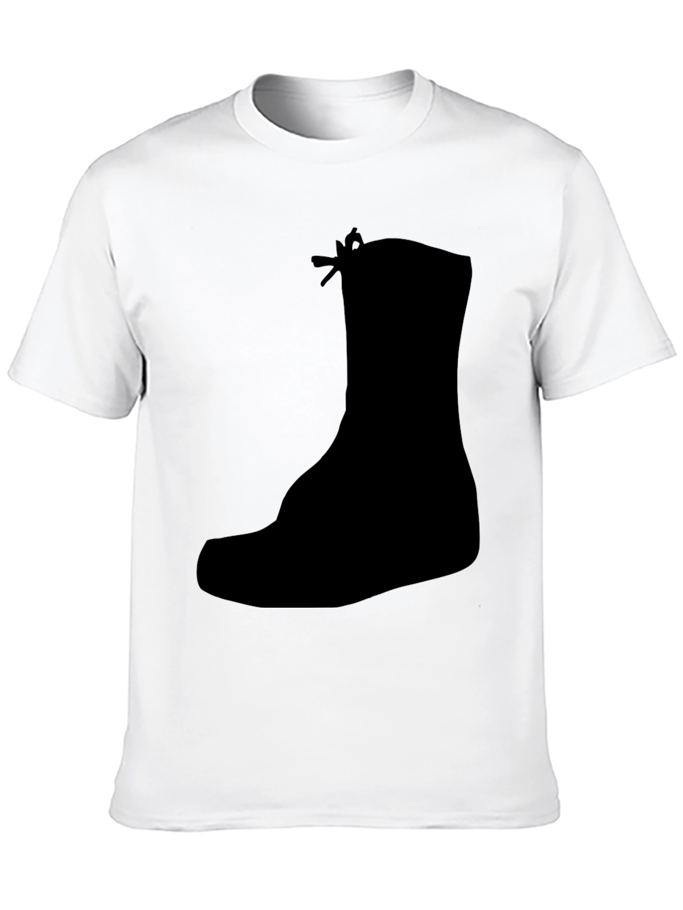 Black Boot Silhouette Graphic Tee