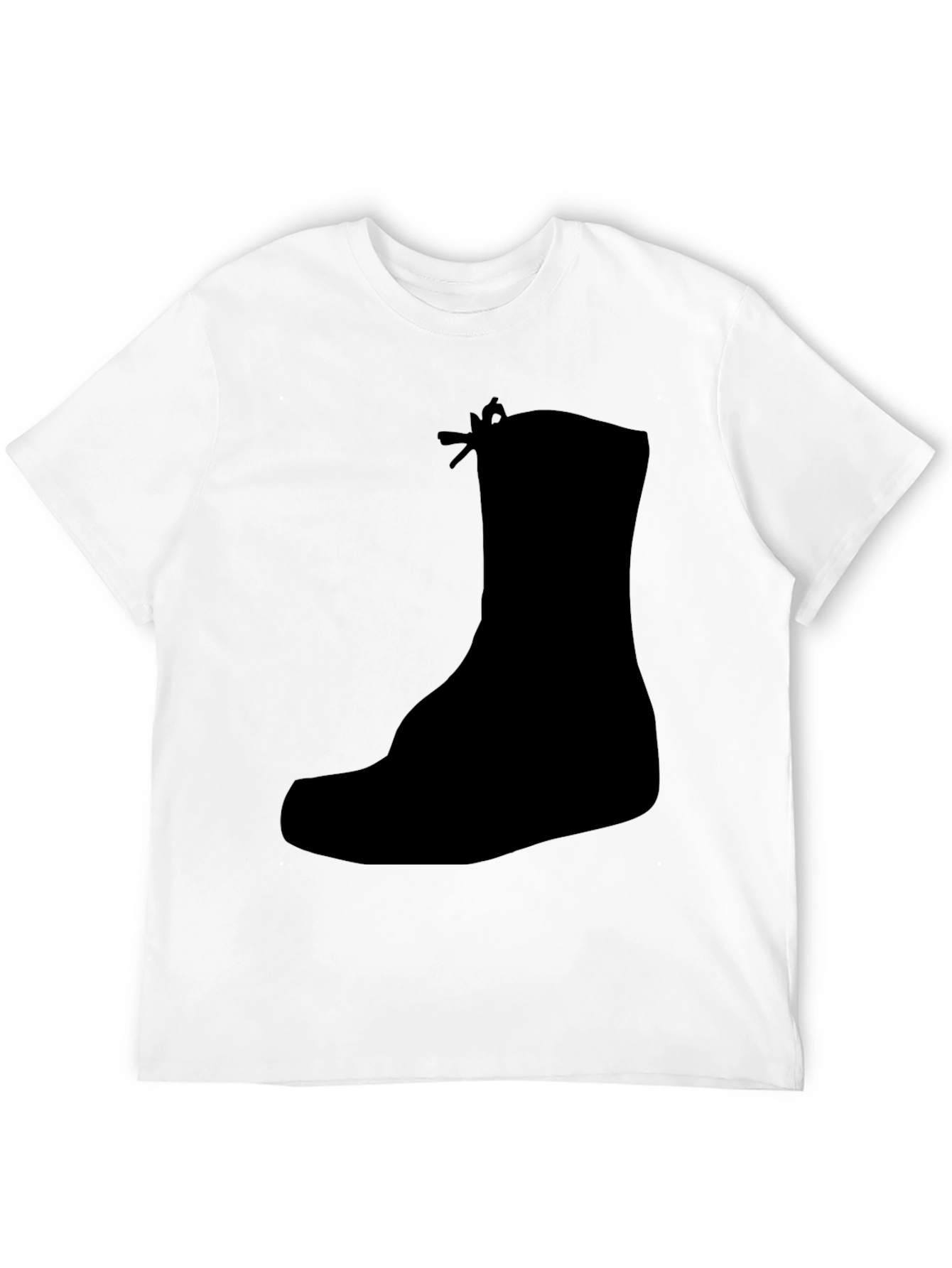 Black Boot Silhouette Graphic Tee