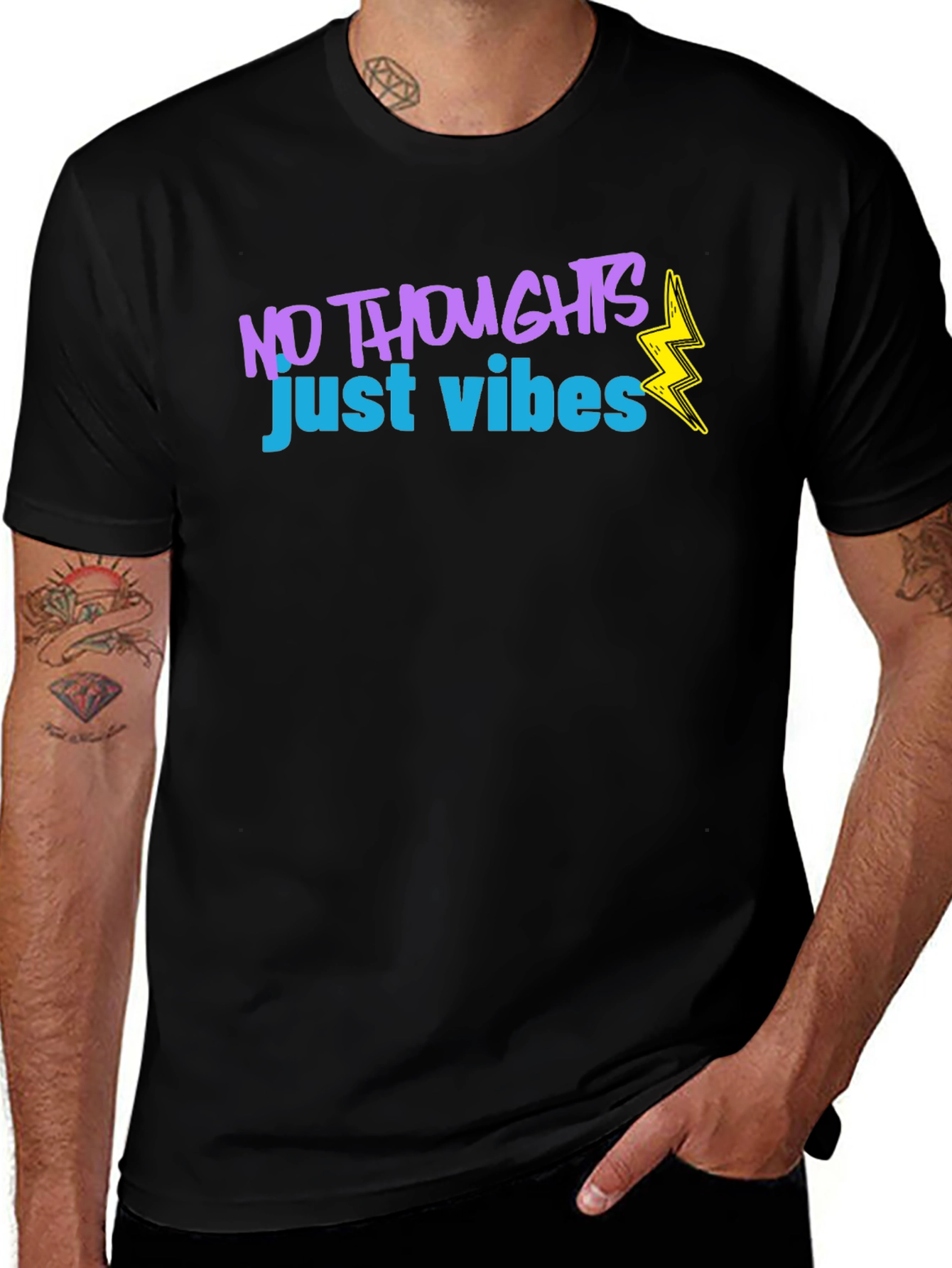 No Thoughts Just Vibes Graphic T-Shirt