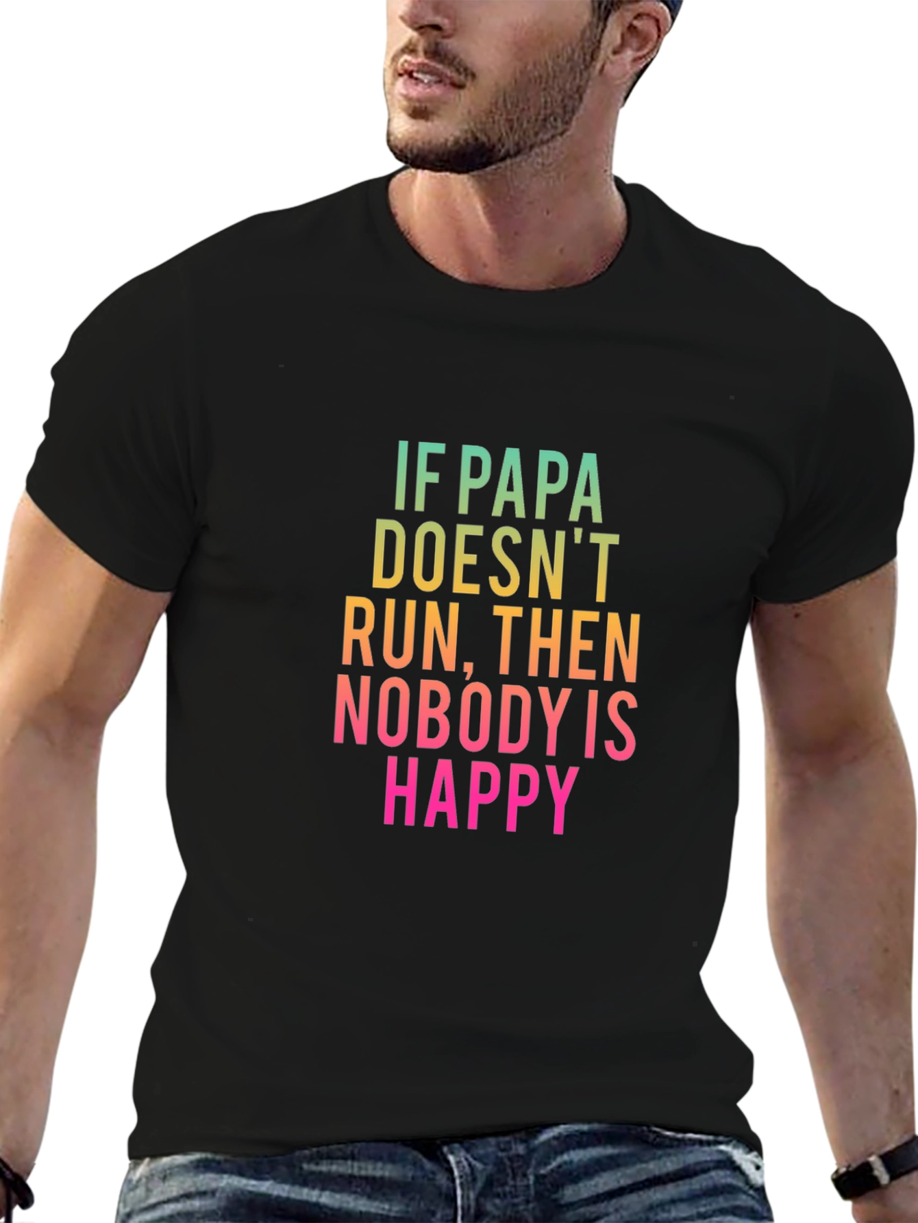 Papa Run T-Shirt - Funny Dad Tee