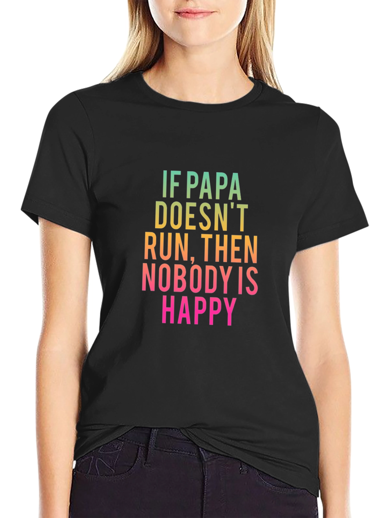 Papa Run T-Shirt - Funny Dad Tee
