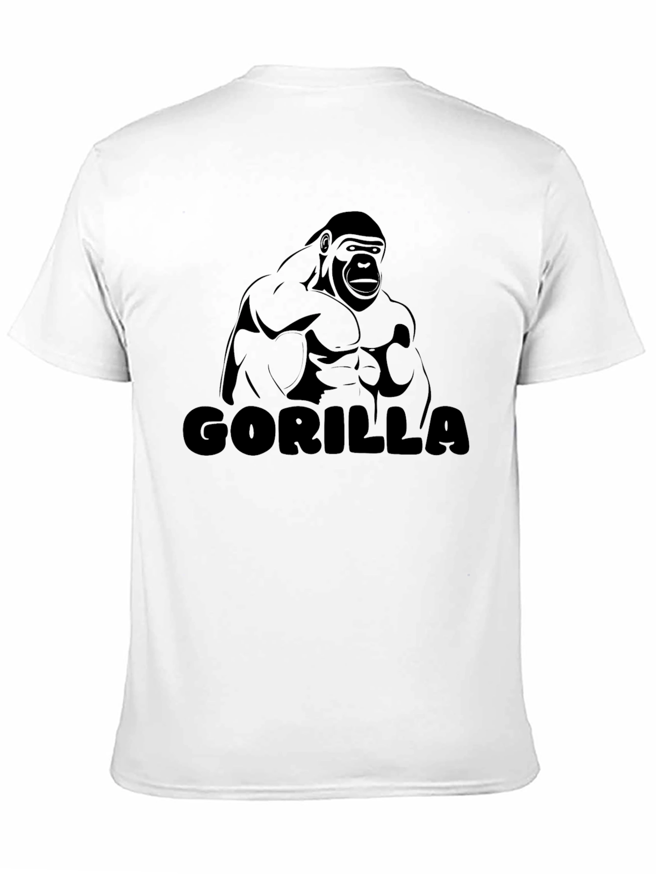 Gorilla Graphic Black T-Shirt - Bold Statement Tee