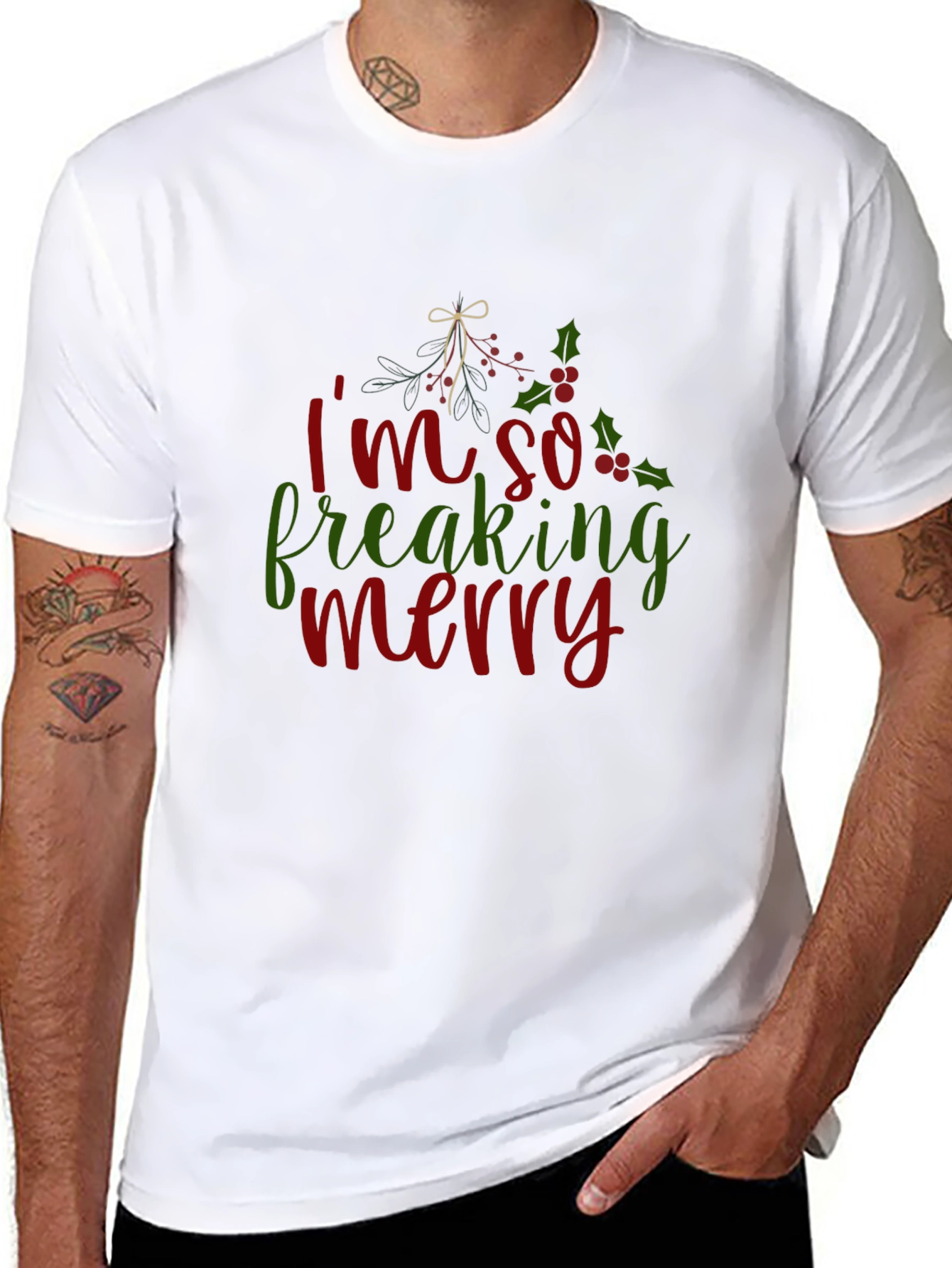 Im So Freaking Merry Christmas Holiday T-Shirt