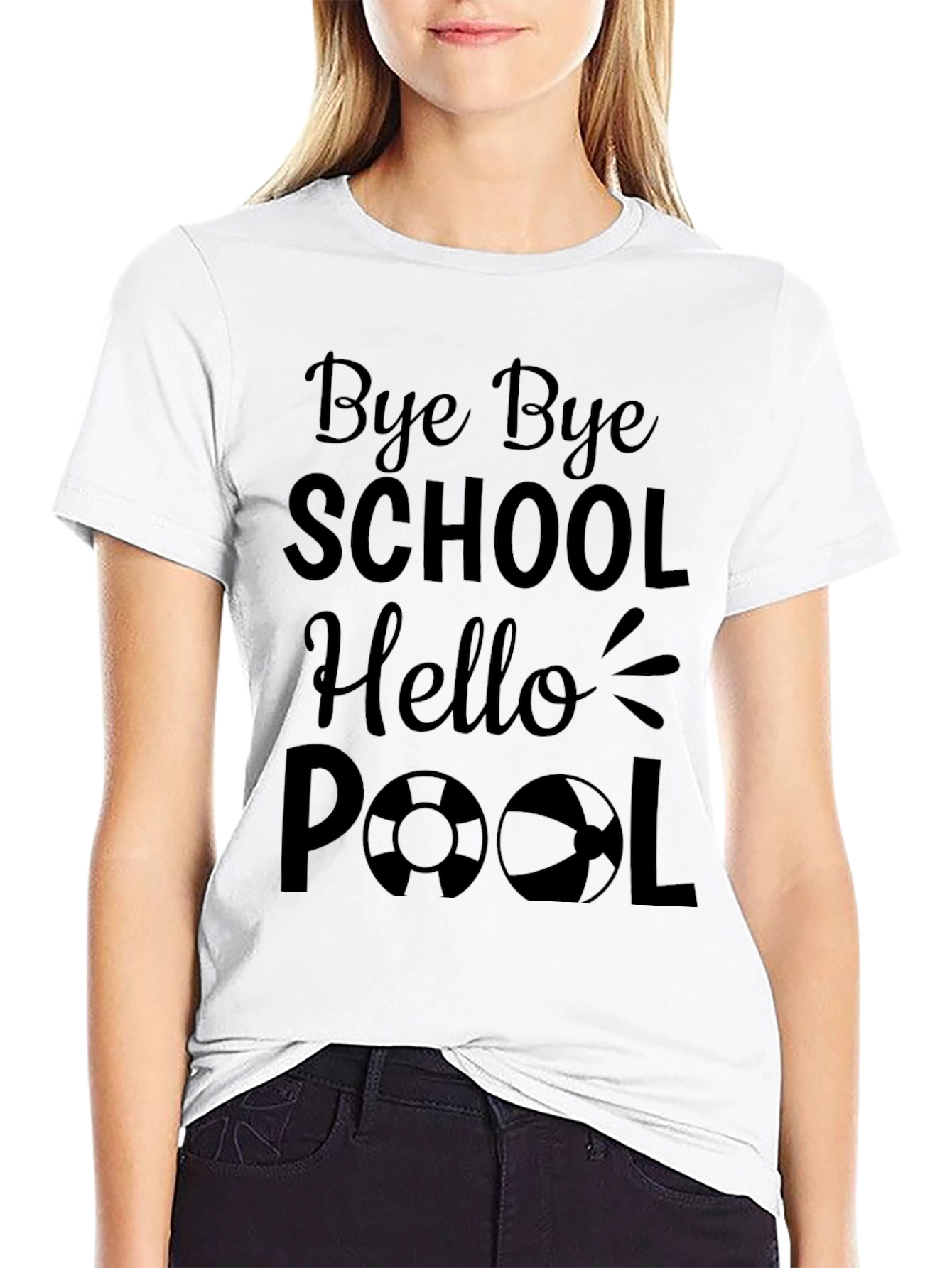Bye Bye School Hello Pool Summer T-Shirt