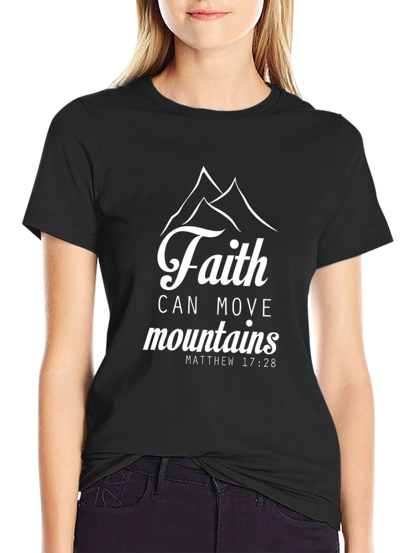 Faith Can Move Mountains Graphic T-Shirt
