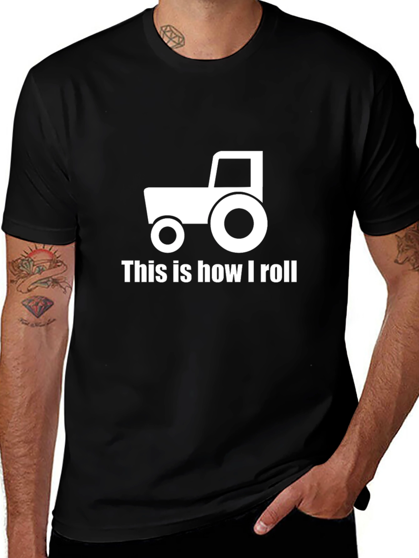 This is How I Roll Tractor Graphic T-Shirt