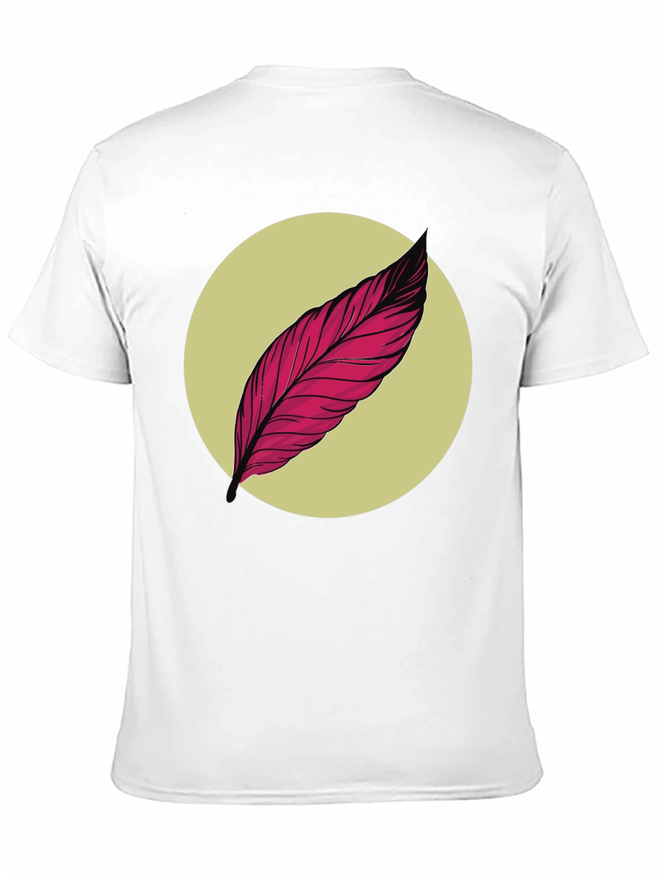 Feather Graphic Tee - Unique Artistic Design