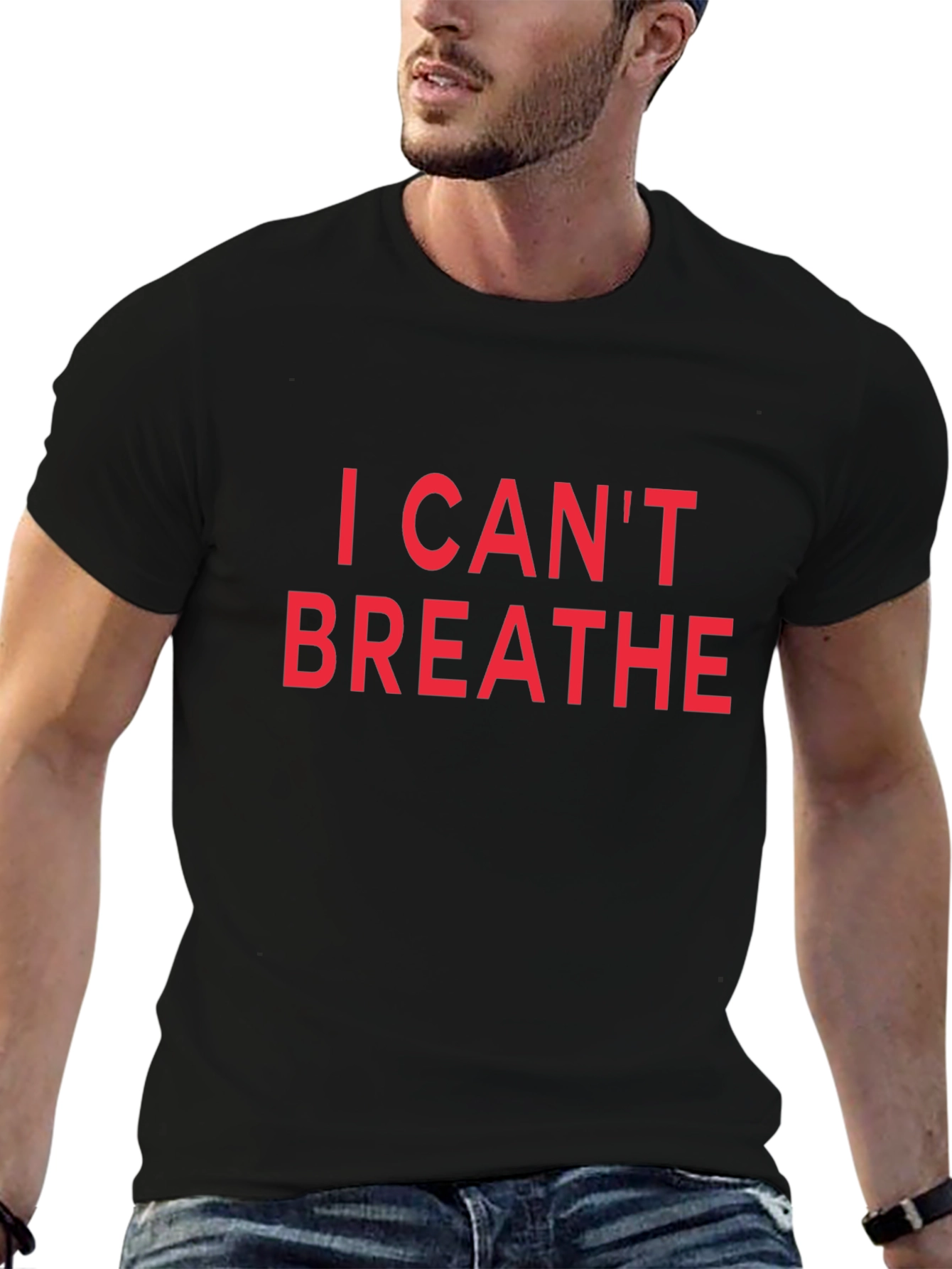 I Cant Breathe Graphic Tee - Black